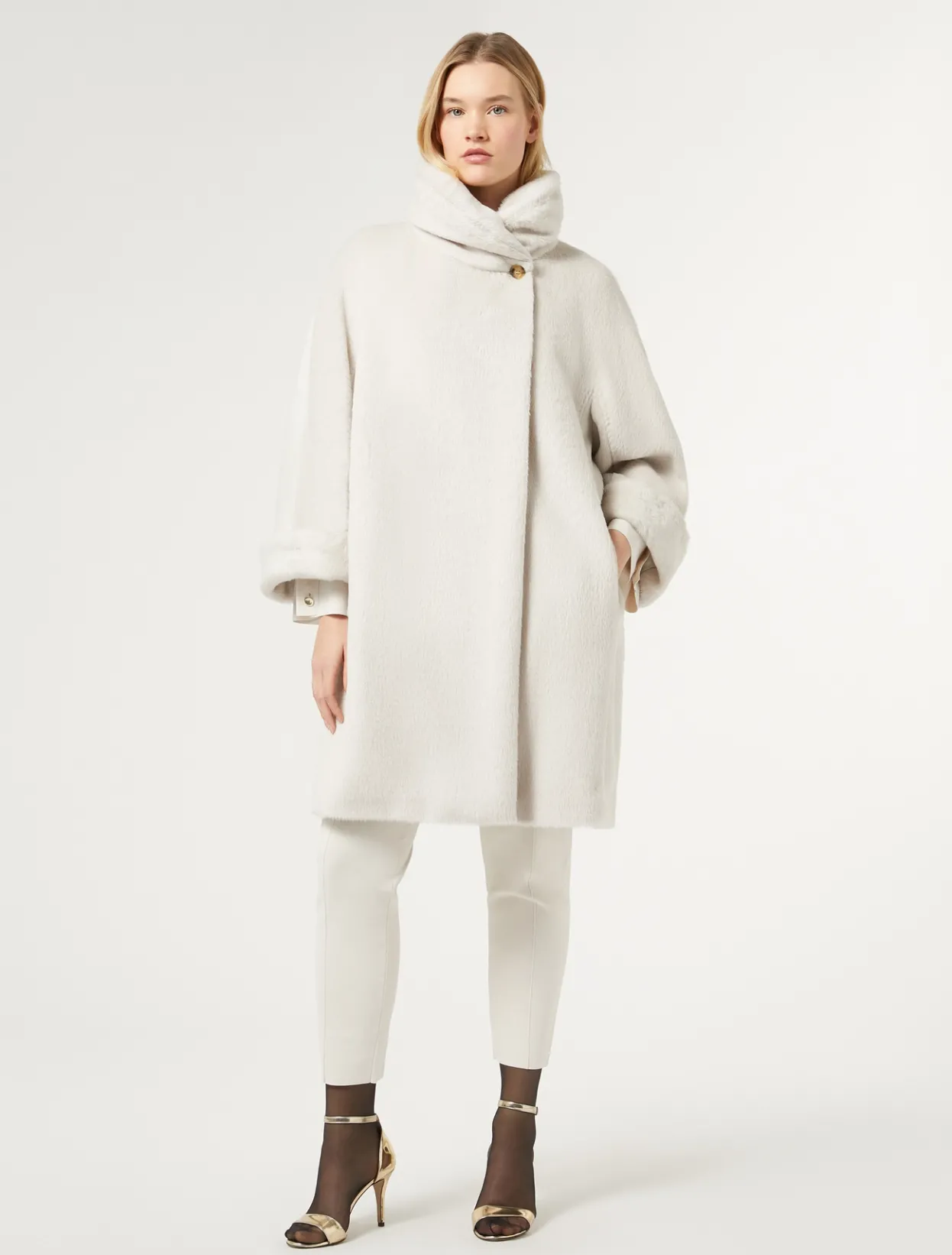 Coats | Coats | Marina Rinaldi Alpaca and wool coat MAKEUPLUMIERE