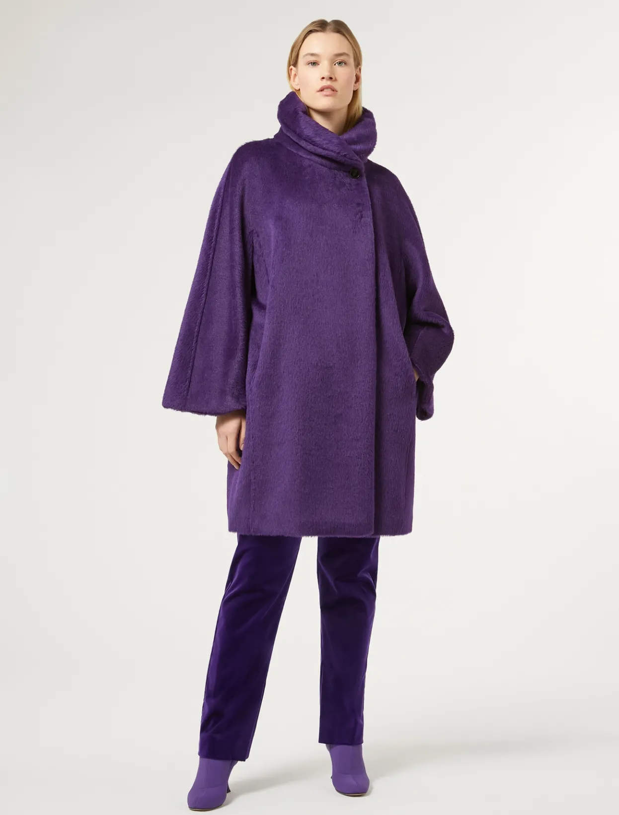 Coats | Coats | Marina Rinaldi Alpaca and wool coat PURPLE