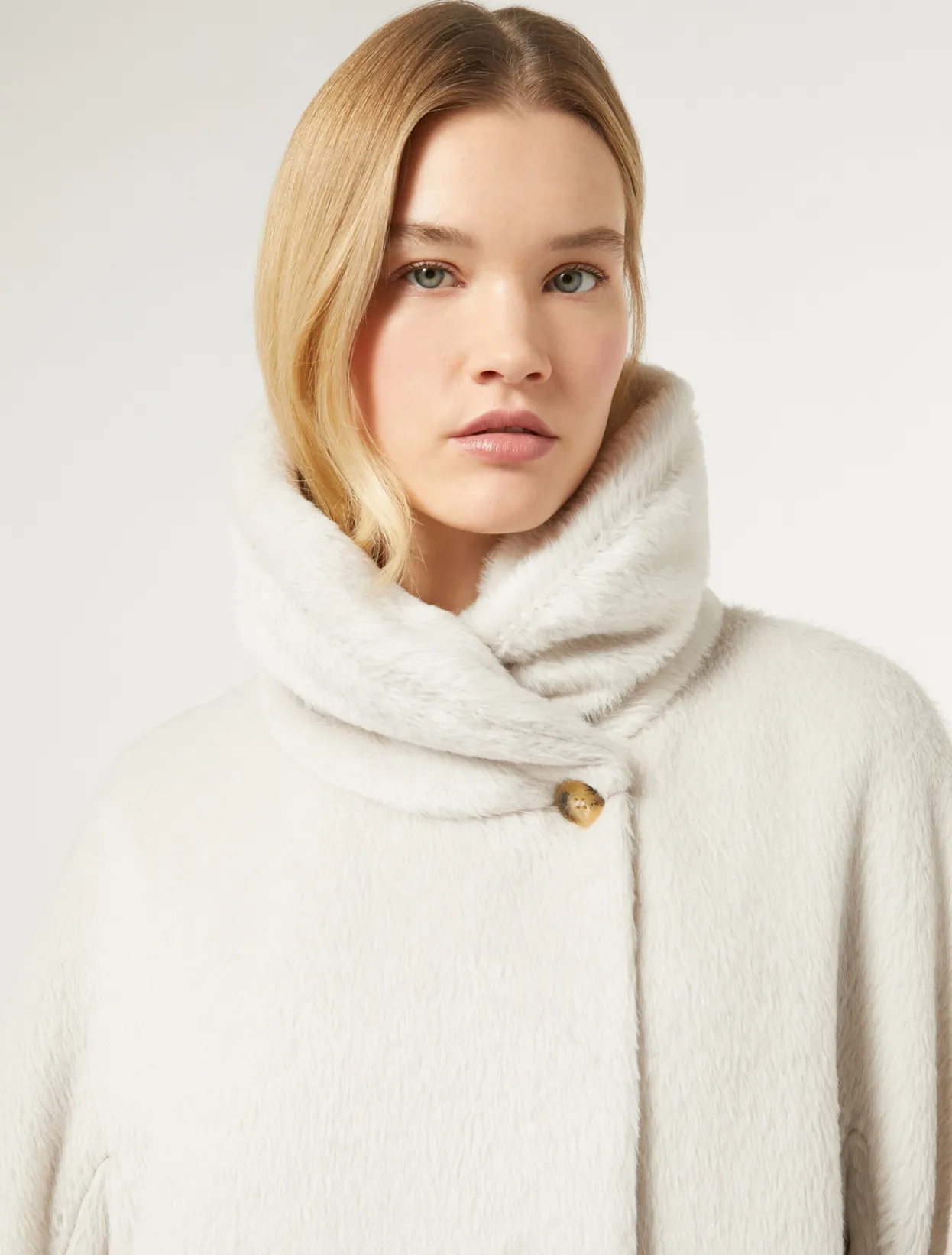 Coats | Coats | Marina Rinaldi Alpaca and wool coat MAKEUPLUMIERE