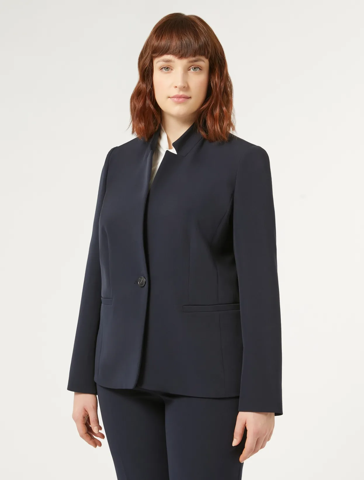 Jacket & Blazers | Jacket & Blazers | Marina Rinaldi Blazer in technical fabric MIDNIGHTBLUE