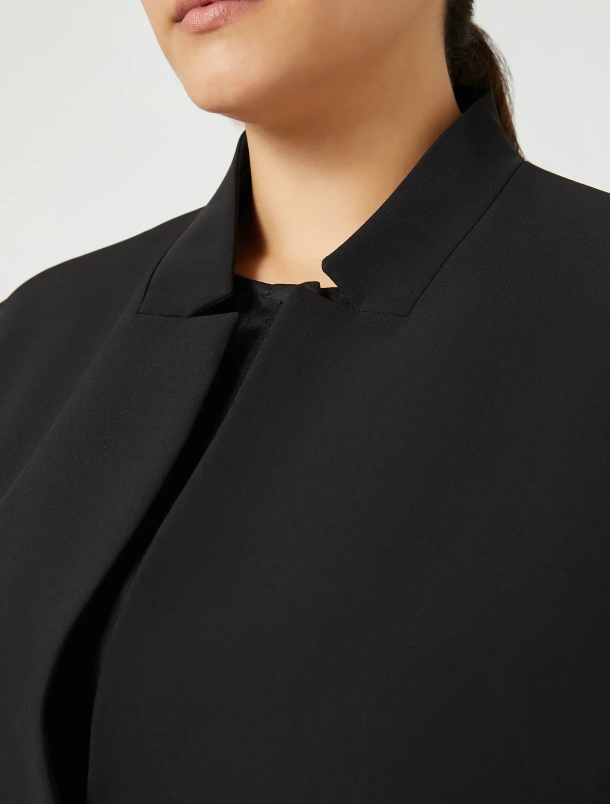 Jacket & Blazers | Jacket & Blazers | Marina Rinaldi Blazer in technical fabric BLACK