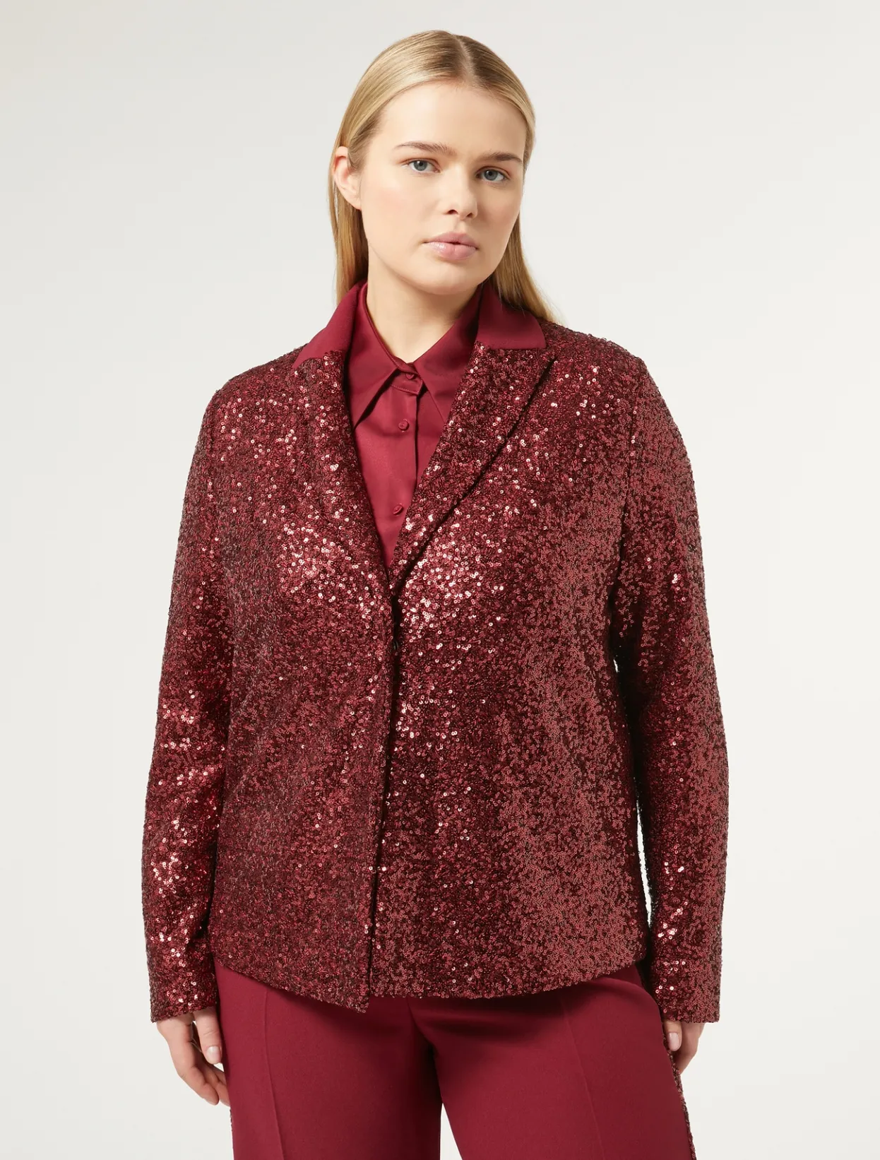 Jacket & Blazers | Jacket & Blazers | Marina Rinaldi Blazer in technical fabric and sequins RUBY