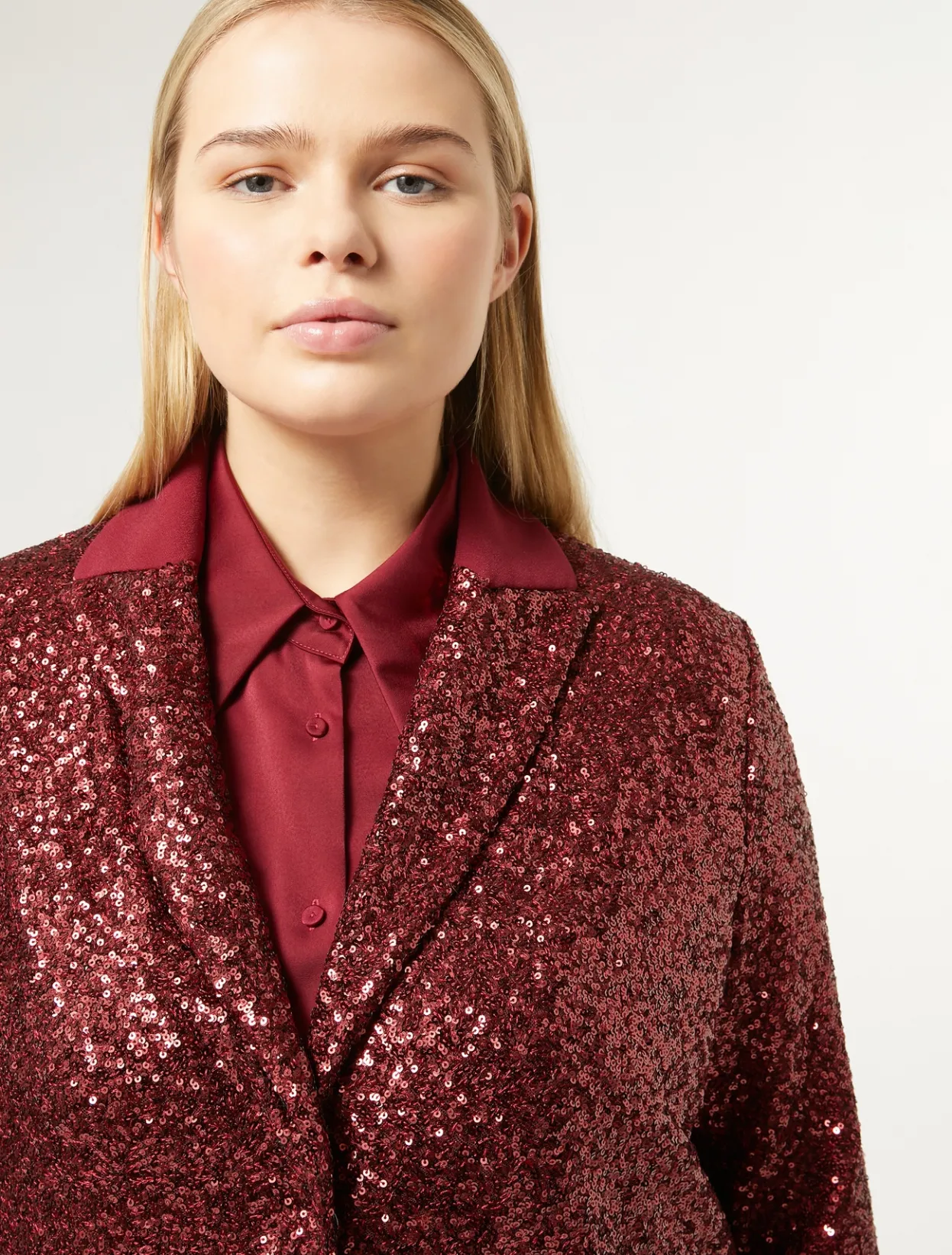 Jacket & Blazers | Jacket & Blazers | Marina Rinaldi Blazer in technical fabric and sequins RUBY