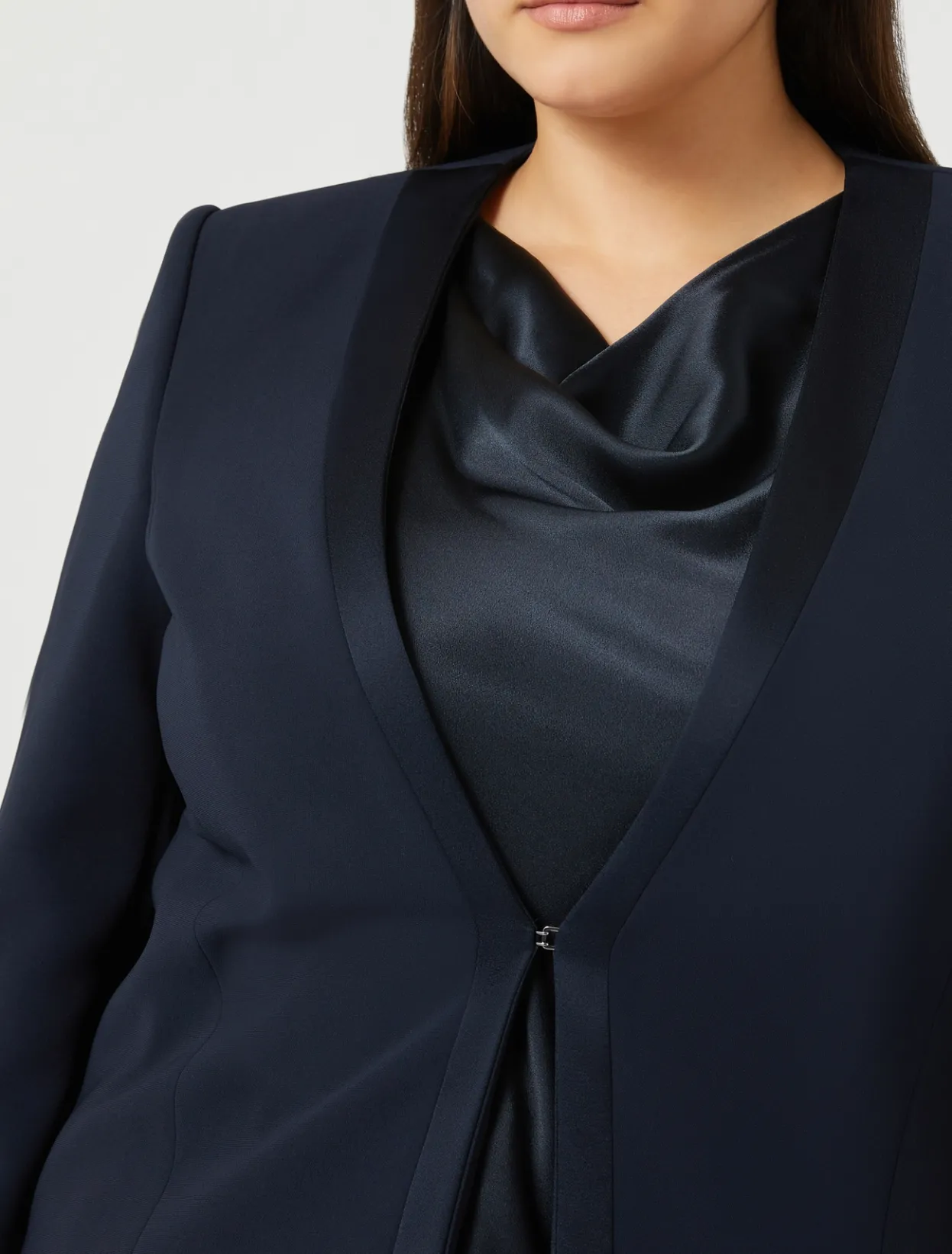 Jackets | Jacket & Blazers | Marina Rinaldi Blazer jacket in triacetate cady MIDNIGHTBLUE