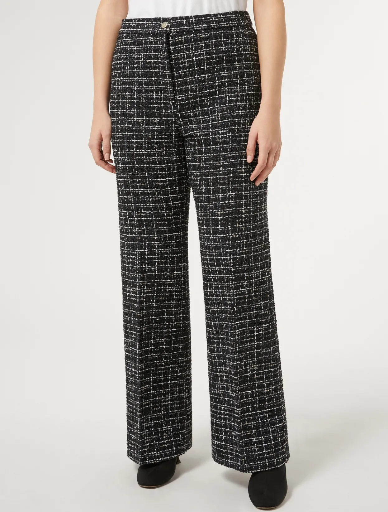 Trousers & Jeans | Trousers & Jeans | Marina Rinaldi Bouclé-effect trousers MIDNIGHTBLUE