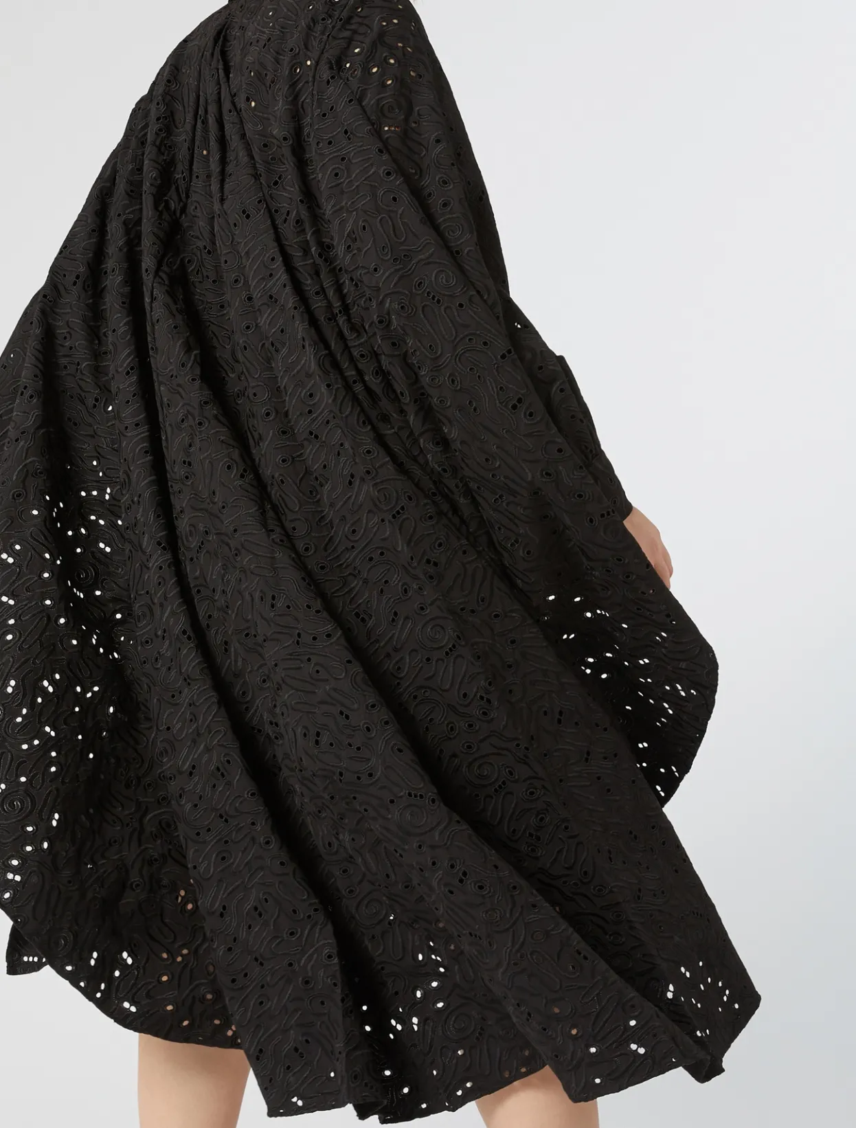 Dresses | Dresses | Marina Rinaldi Broderie anglaise poplin dress BLACK