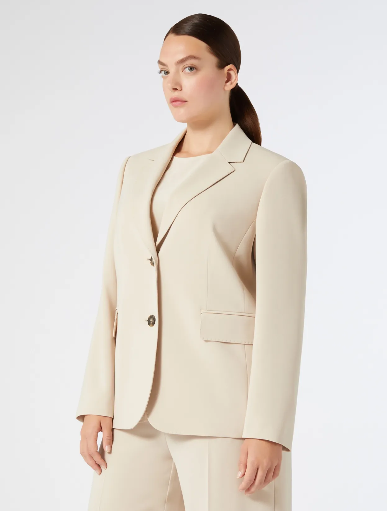 Jacket & Blazers | Jacket & Blazers | Marina Rinaldi Cady blazer jacket BEIGE