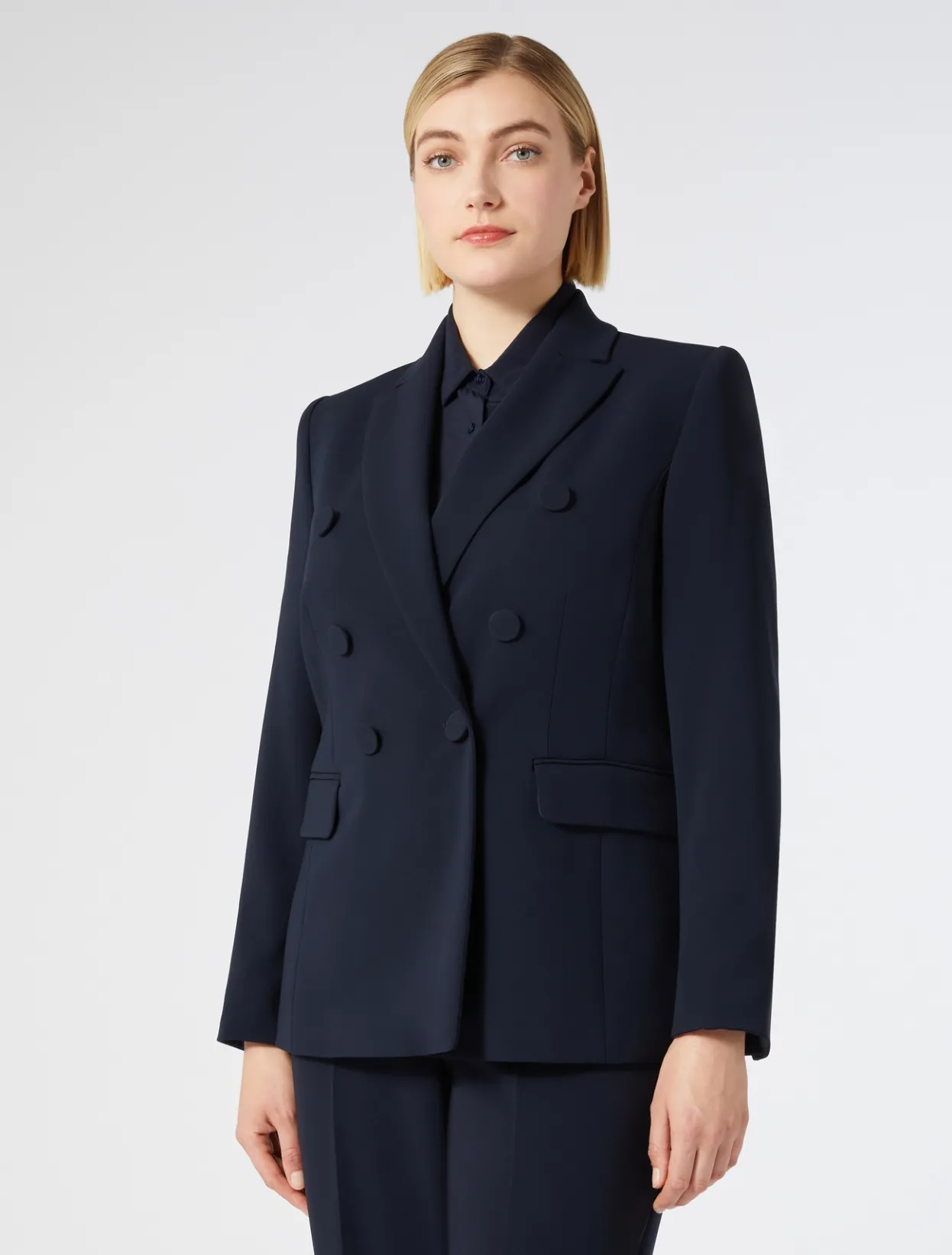 Jackets | Jacket & Blazers | Marina Rinaldi Cady blazer jacket MIDNIGHTBLUE