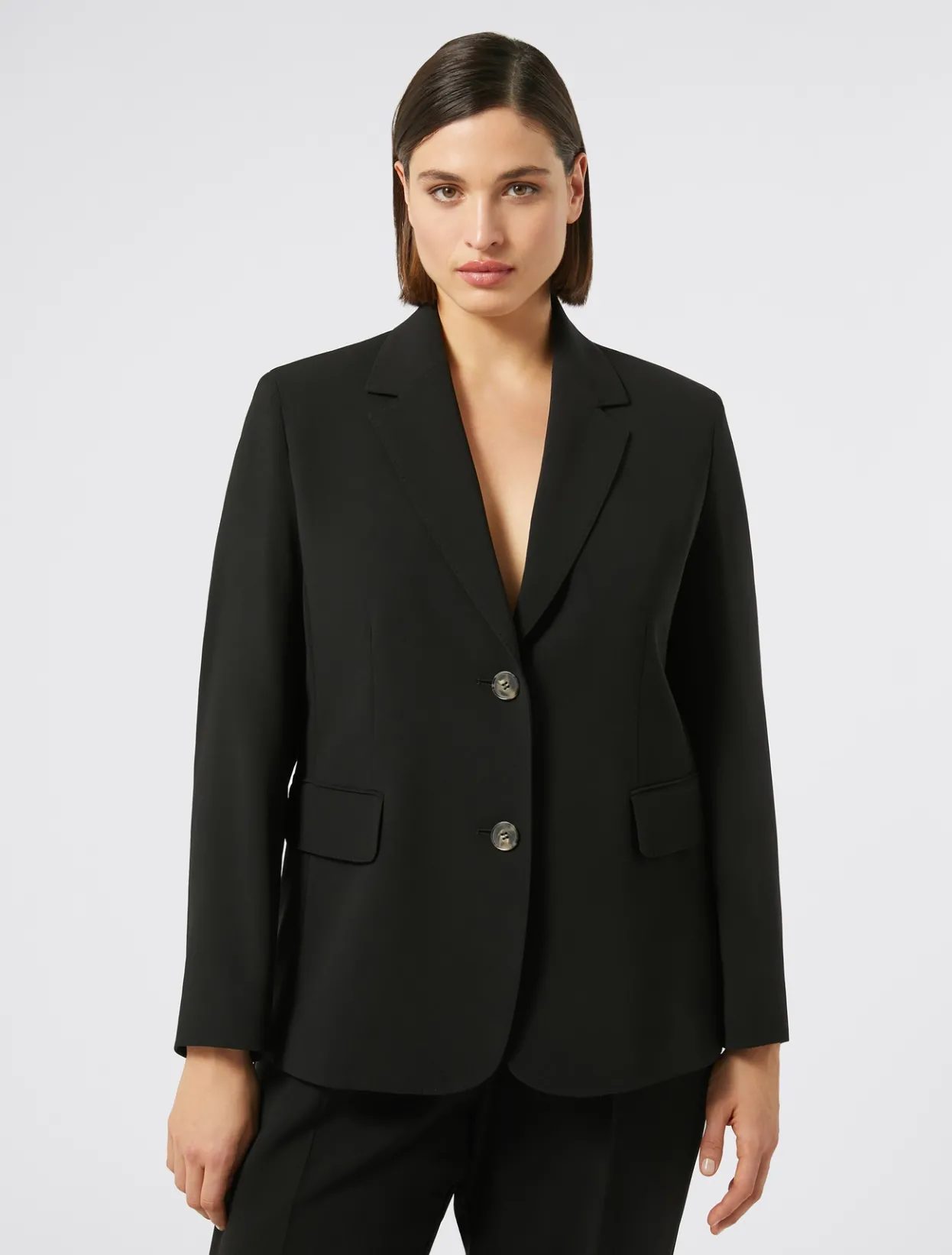 Jacket & Blazers | Jacket & Blazers | Marina Rinaldi Cady blazer jacket BLACK