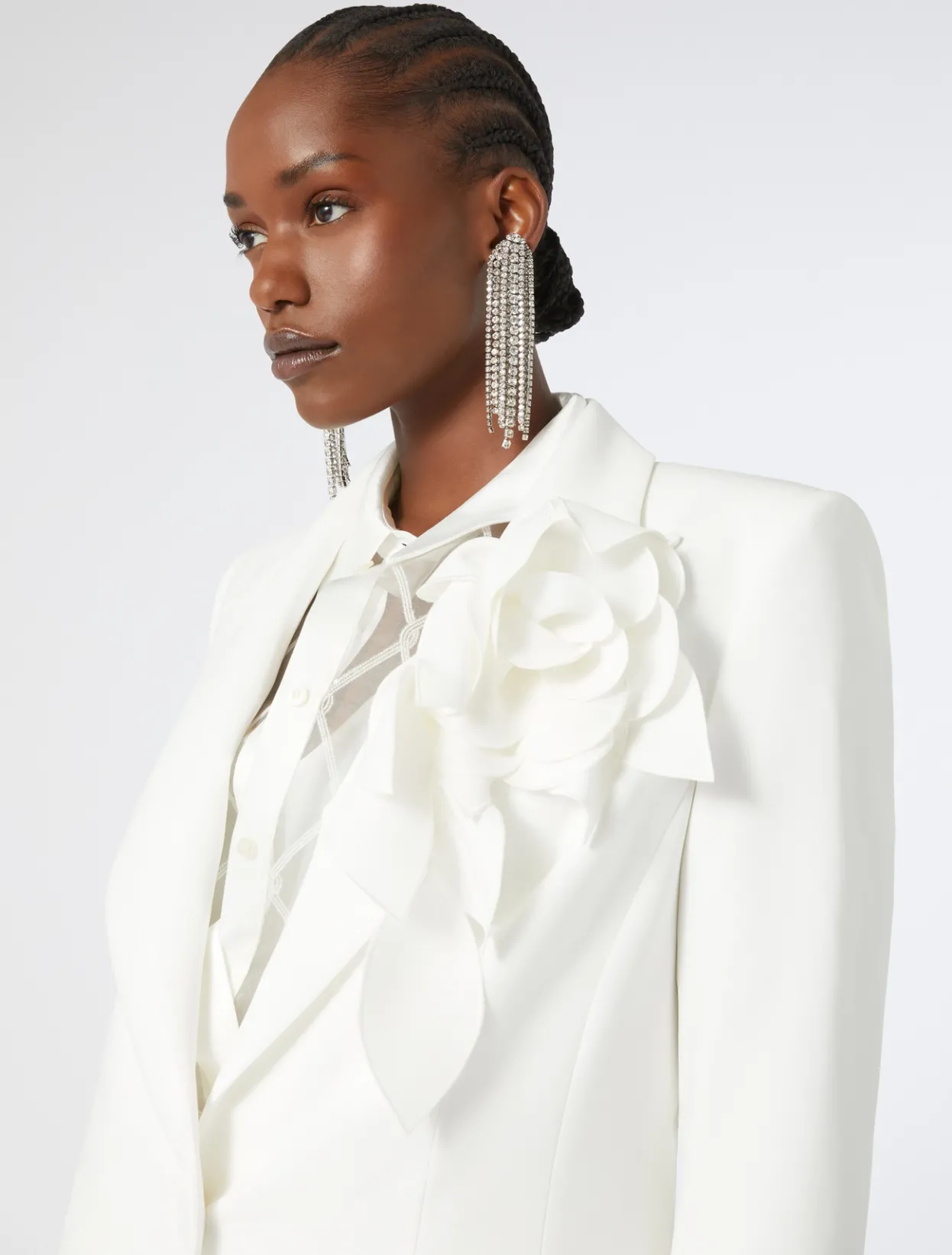 Jackets | Jacket & Blazers | Marina Rinaldi Cady blazer jacket WHITE