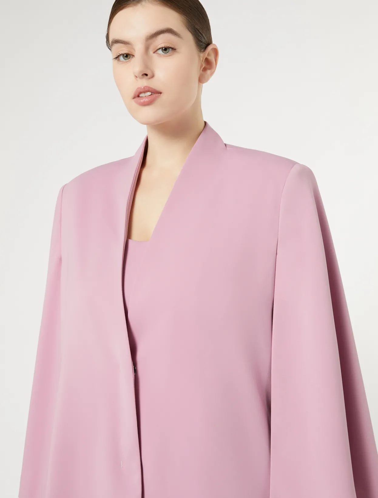 Jackets | Jacket & Blazers | Marina Rinaldi Cady cape jacket ANTIQUEROSE