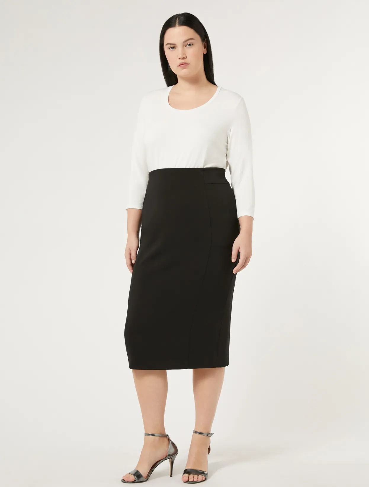 Trousers And Skirts | Skirts | Marina Rinaldi Cady skirt BLACK