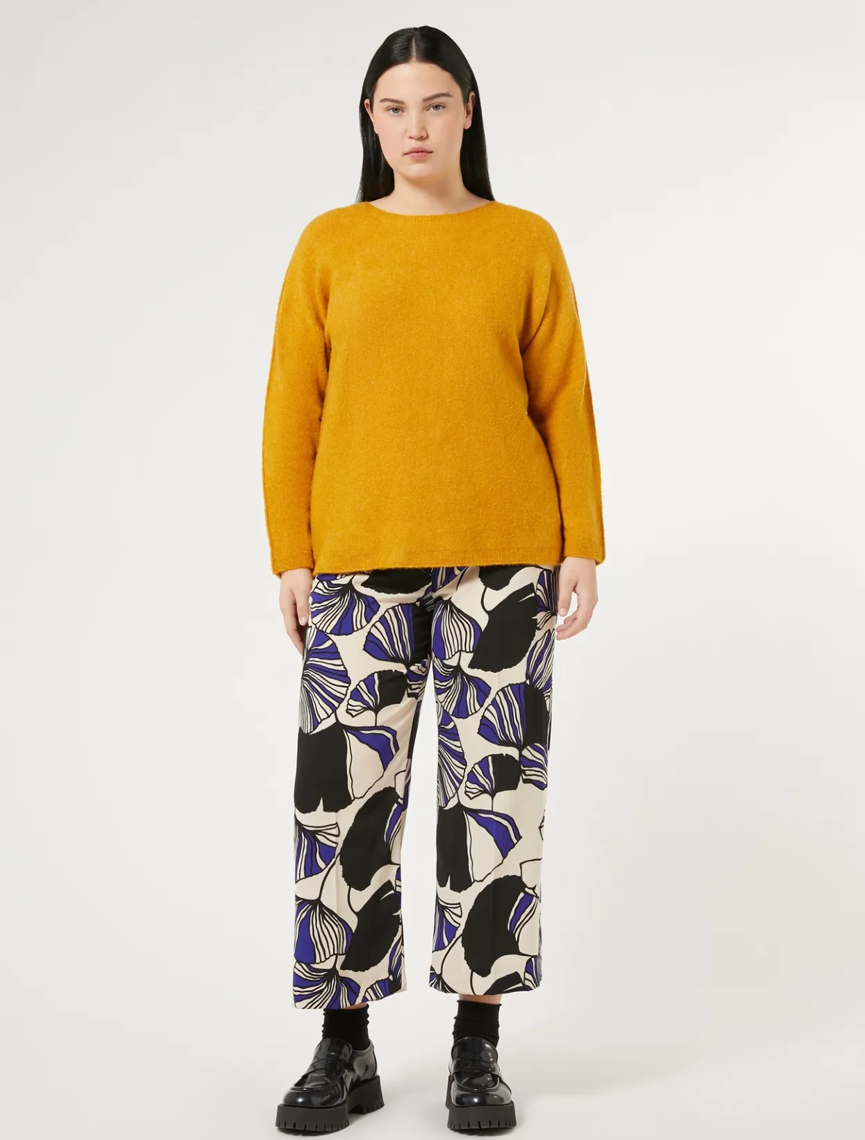 Trousers & Jeans | Trousers & Jeans | Marina Rinaldi Cady trousers ULTRAMARINE