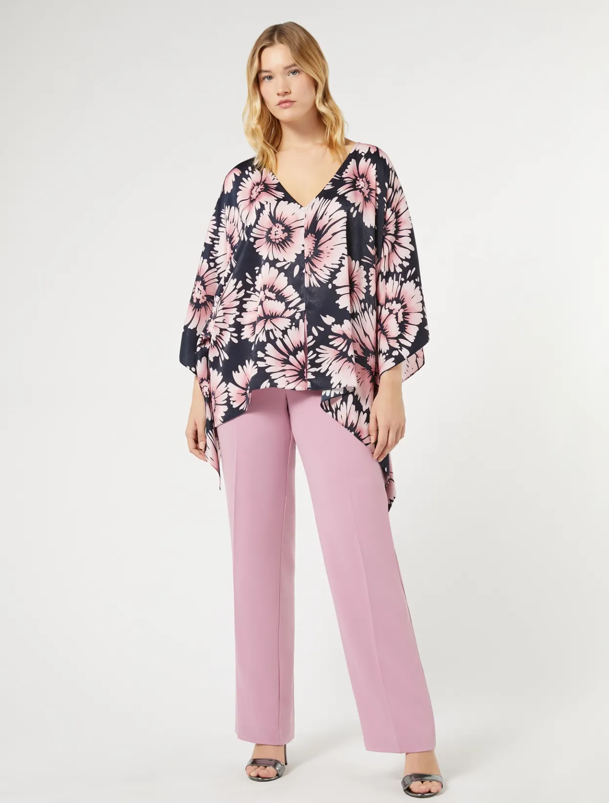 Trousers And Skirts | Trousers & Jeans | Marina Rinaldi Cady trousers ANTIQUEROSE