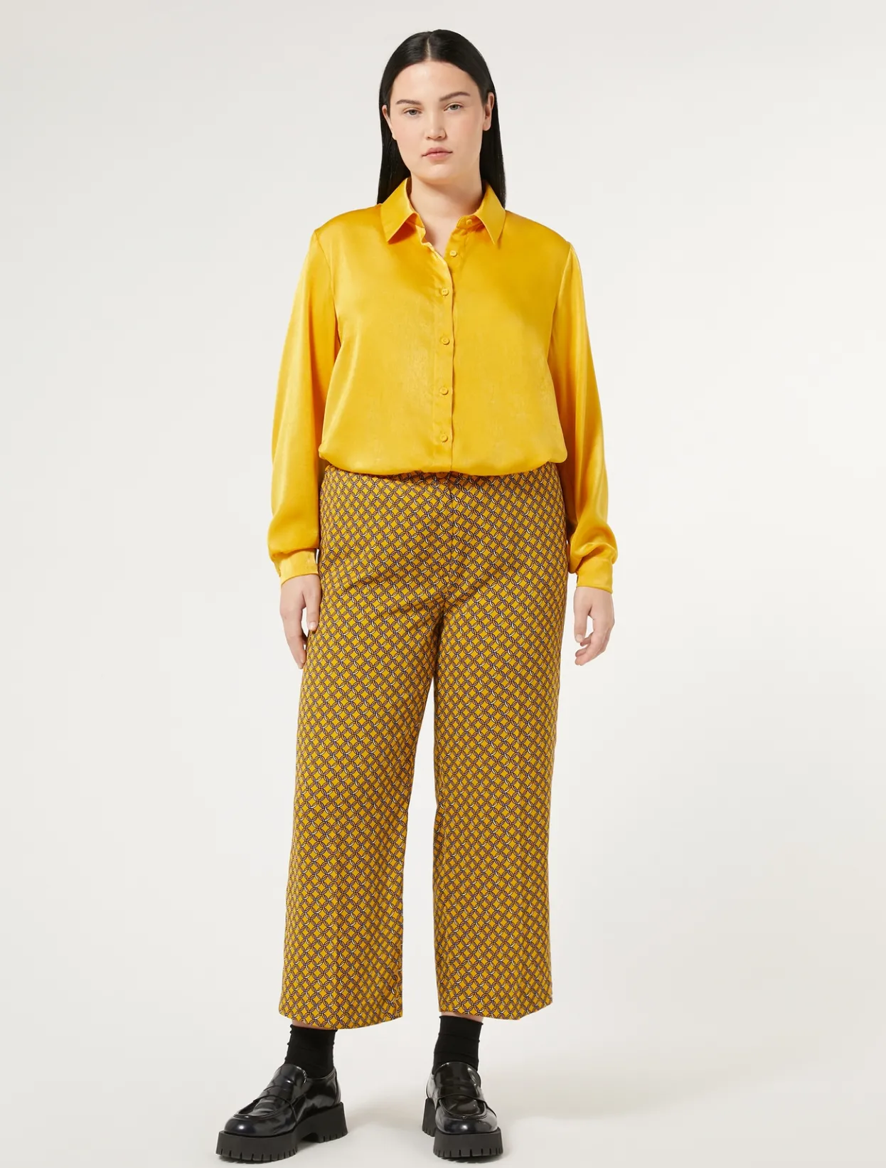 Trousers & Jeans | Trousers & Jeans | Marina Rinaldi Cady trousers YELLOW