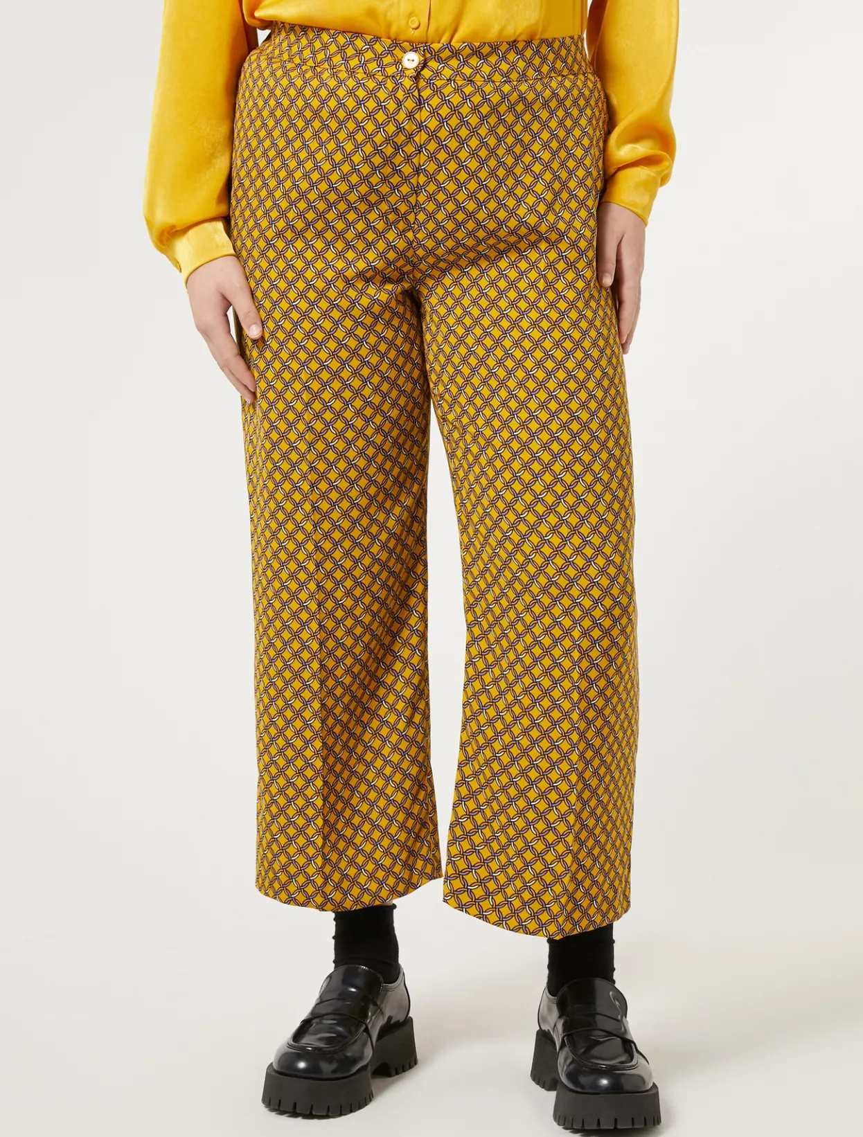 Trousers & Jeans | Trousers & Jeans | Marina Rinaldi Cady trousers YELLOW