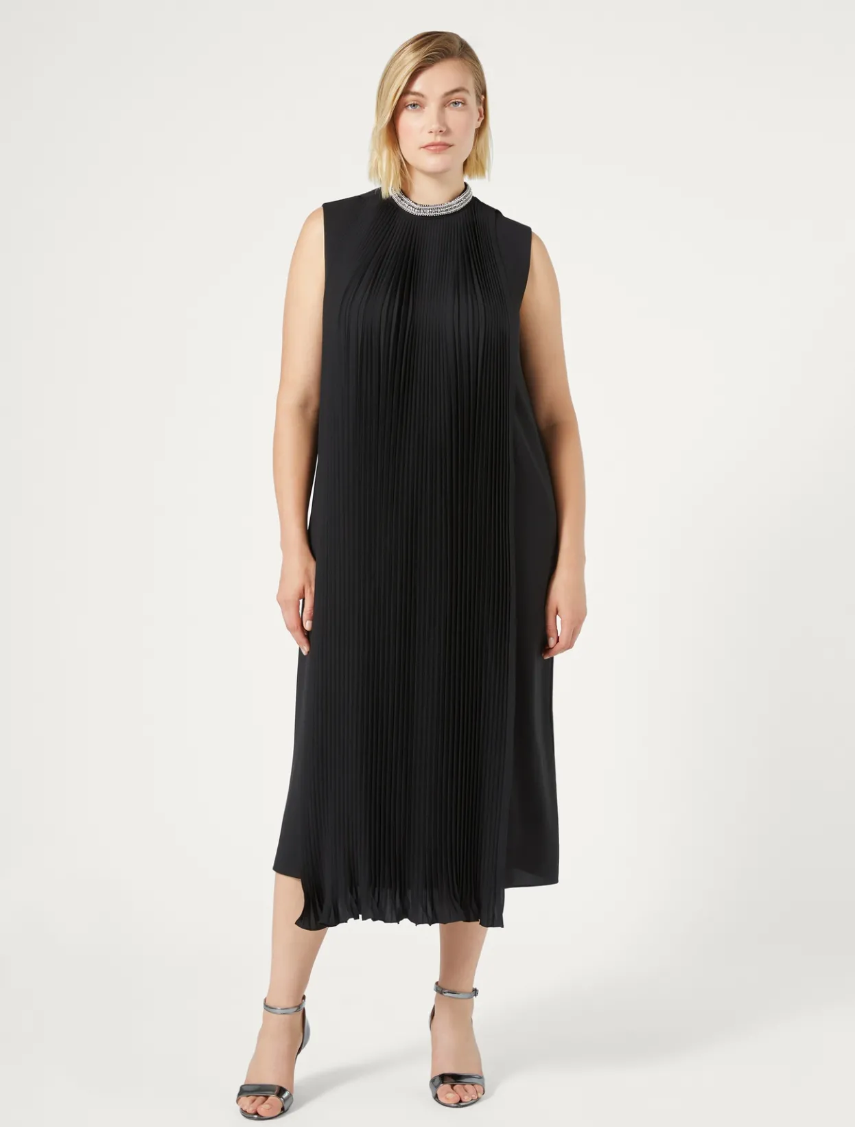 Dresses | Dresses | Marina Rinaldi Calf-length crepe dress BLACK