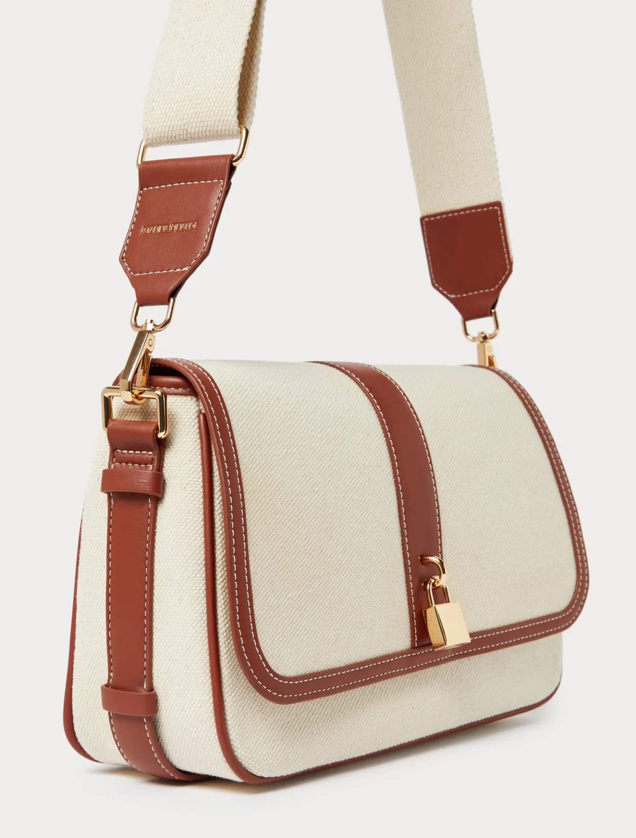 Accessories | Accessories | Marina Rinaldi Canvas shoulder bag NATURAL