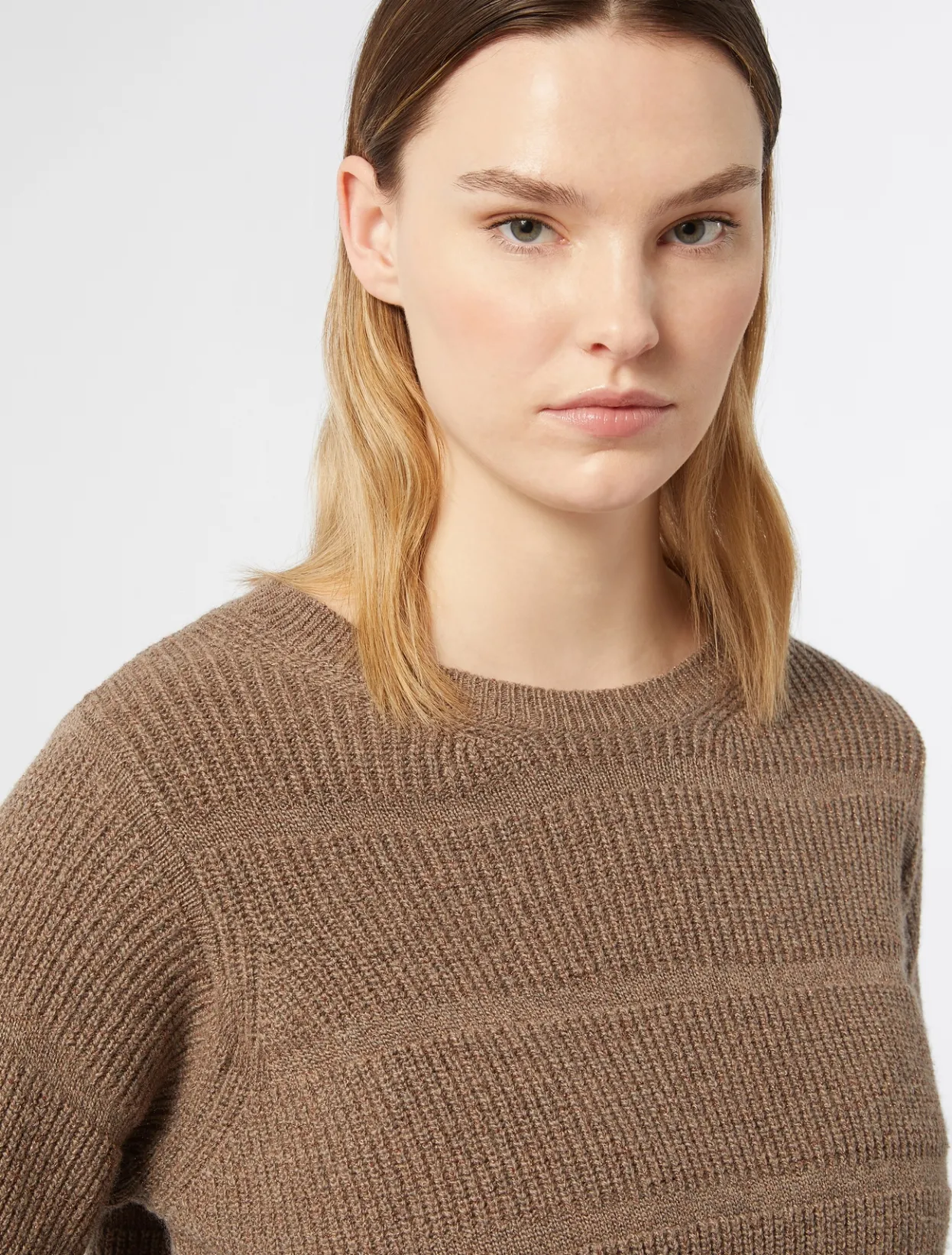 Knitwear | Knitwear | Marina Rinaldi Cashmere blend jumper TURTLEDOVE