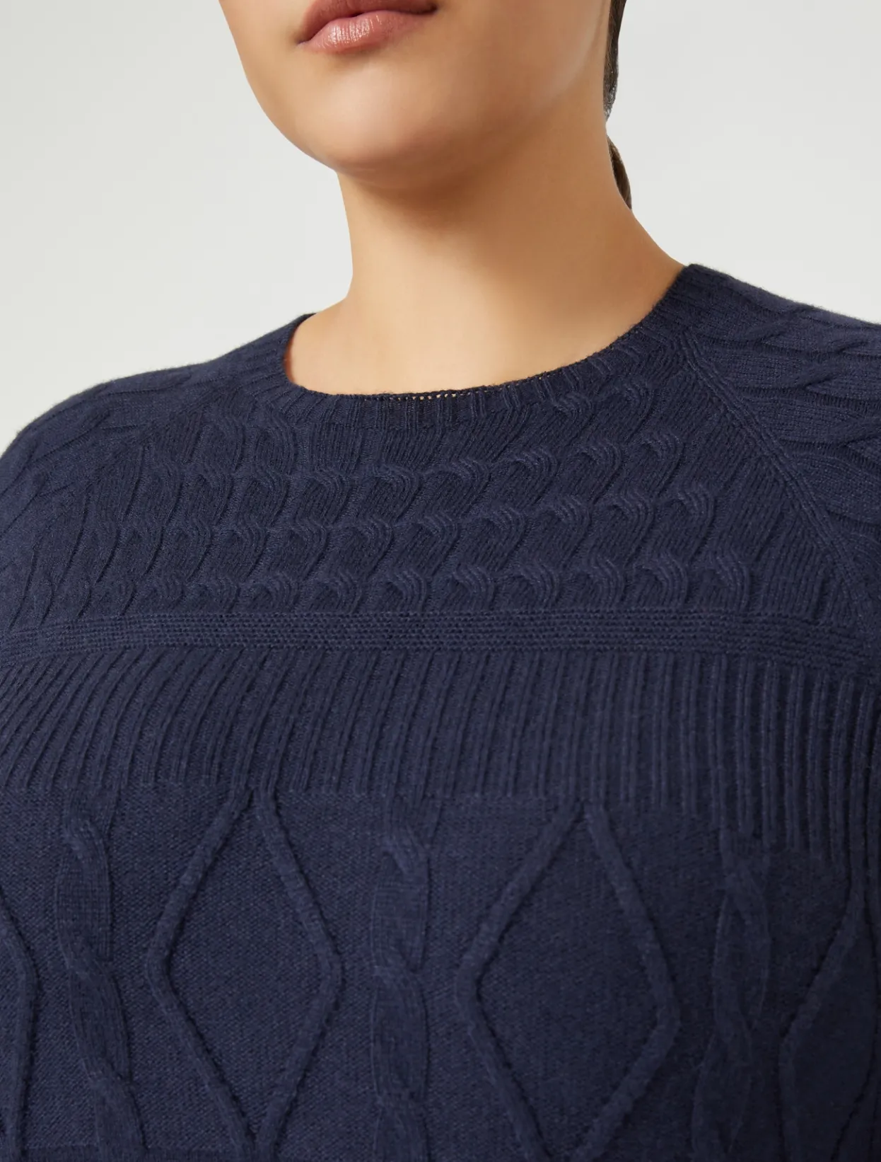 Knitwear | Knitwear | Marina Rinaldi Cashmere blend jumper MIDNIGHTBLUE