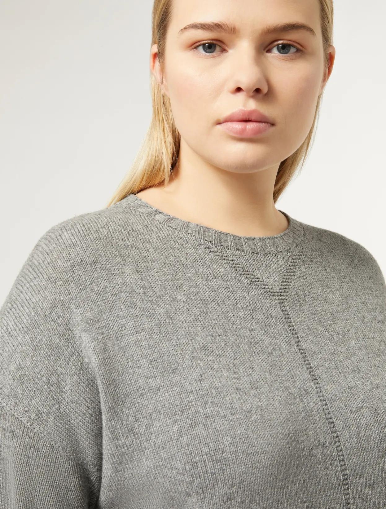 Knitwear | Knitwear | Marina Rinaldi Cashmere blend jumper MEDIUMGREY