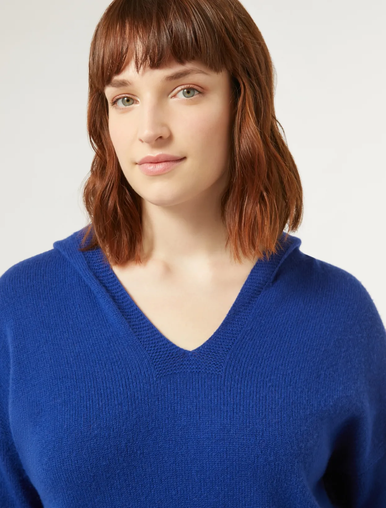 Knitwear | Knitwear | Marina Rinaldi Cashmere blend jumper CORNFLOWERBLUE