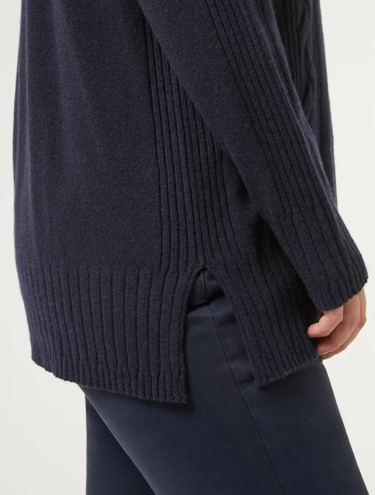 Knitwear | Knitwear | Marina Rinaldi Cashmere blend turtleneck jumper MIDNIGHTBLUE