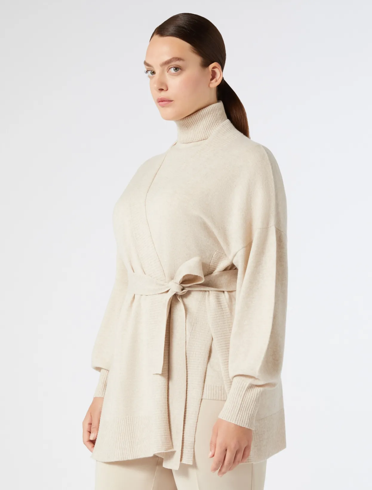 Knitwear | Knitwear | Marina Rinaldi Cashmere cardigan BEIGE