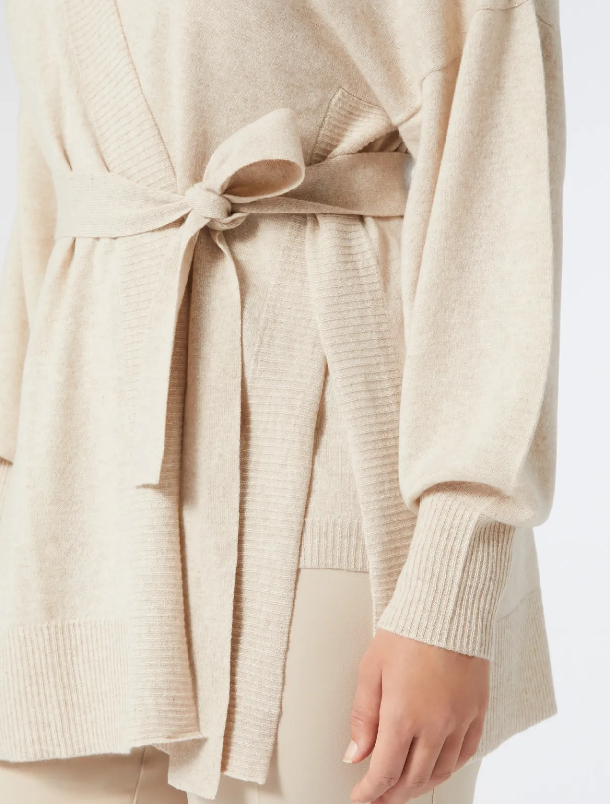 Knitwear | Knitwear | Marina Rinaldi Cashmere cardigan BEIGE