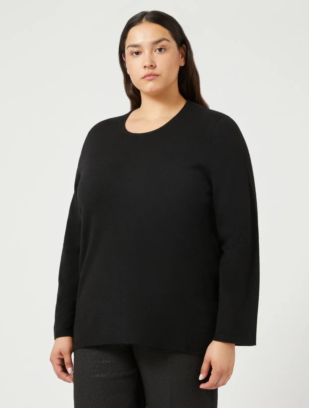 Knitwear | Knitwear | Marina Rinaldi Cashmere jumper BLACK