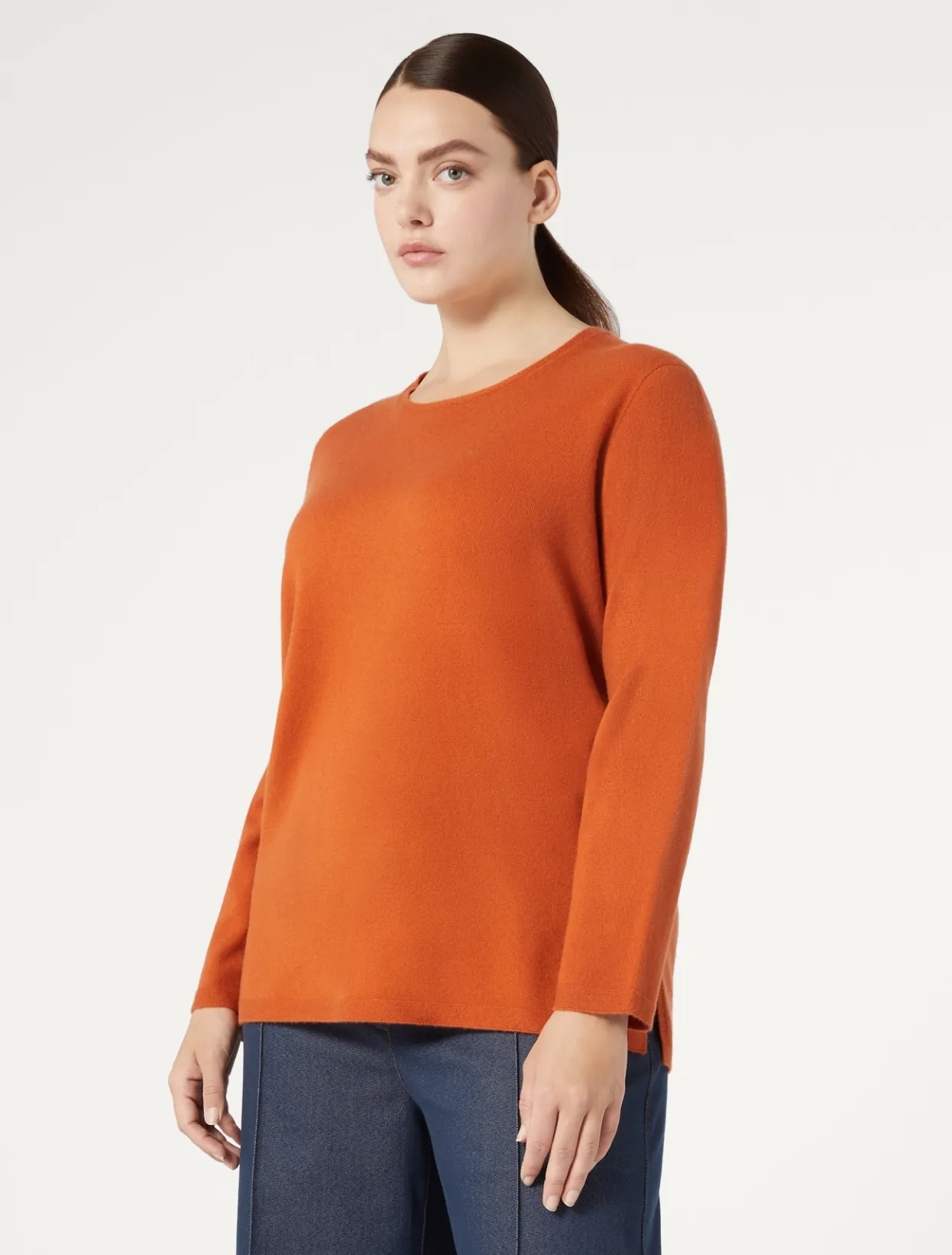 Knitwear | Knitwear | Marina Rinaldi Cashmere jumper REDORANGE