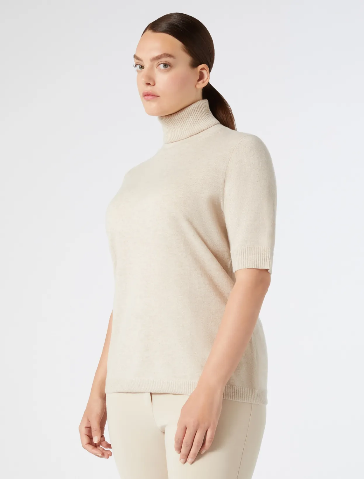 Knitwear | Knitwear | Marina Rinaldi Cashmere sweater BEIGE