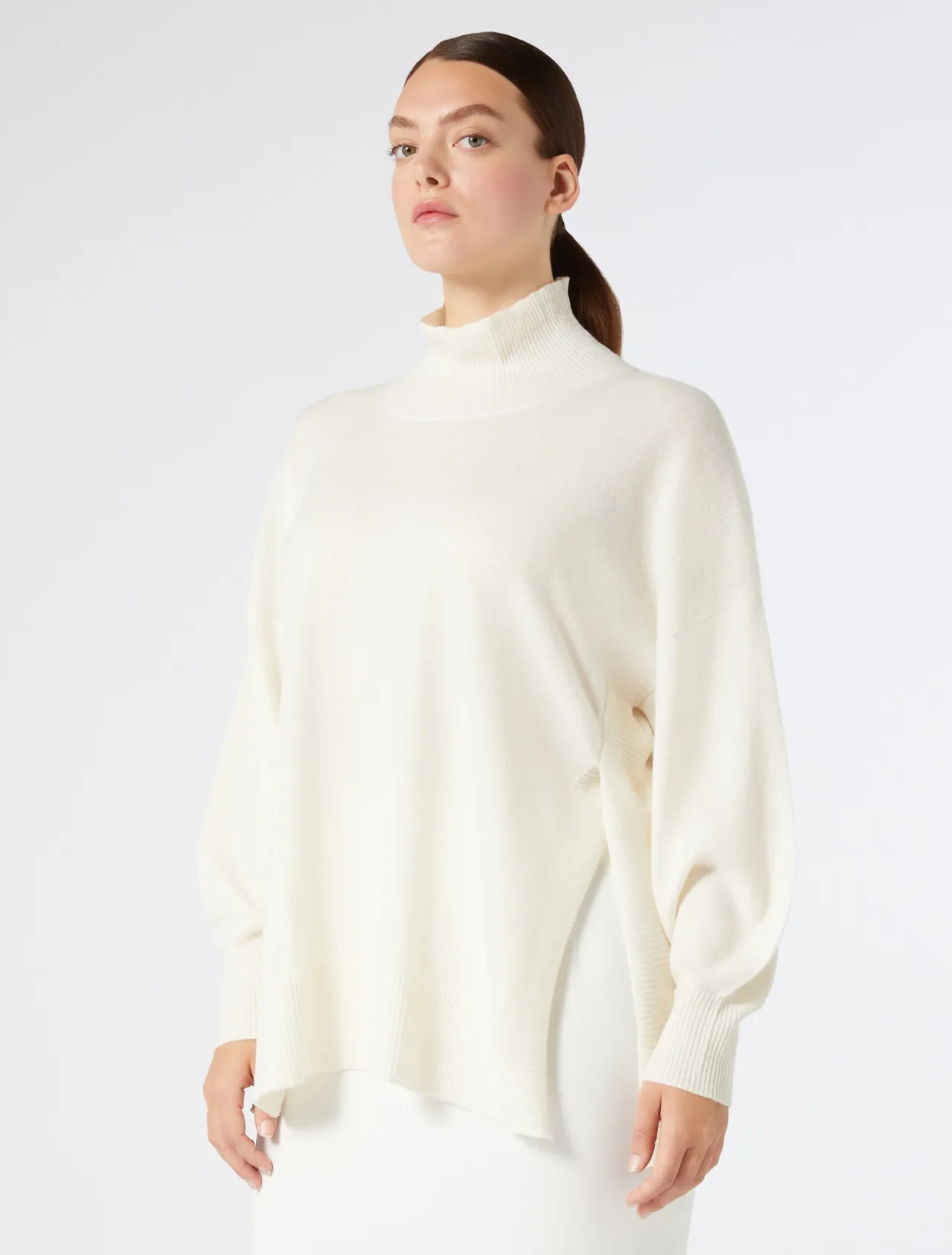 Knitwear | Knitwear | Marina Rinaldi Cashmere sweater WHITE