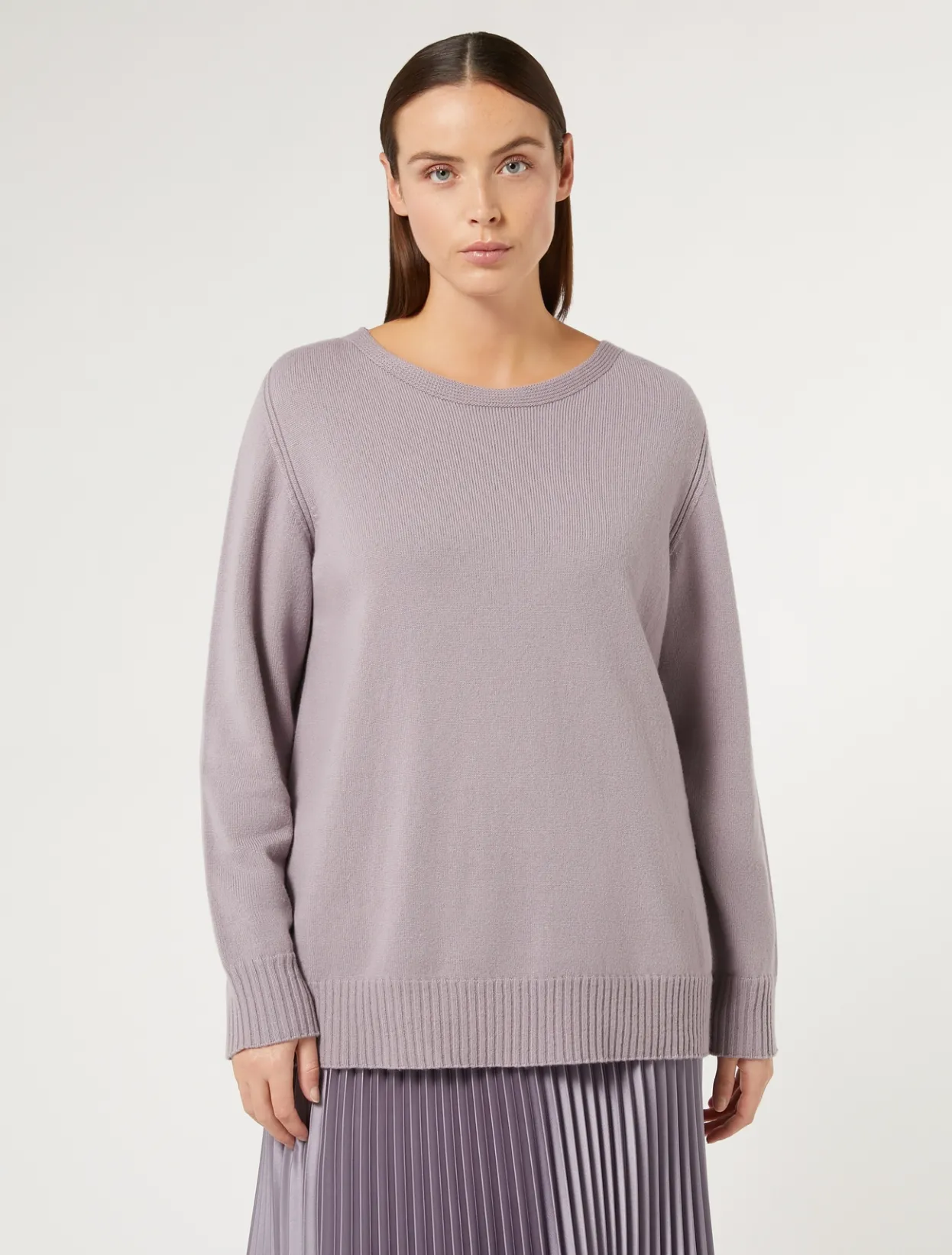 Knitwear | Knitwear | Marina Rinaldi Cashmere-blend sweater WISTERIA