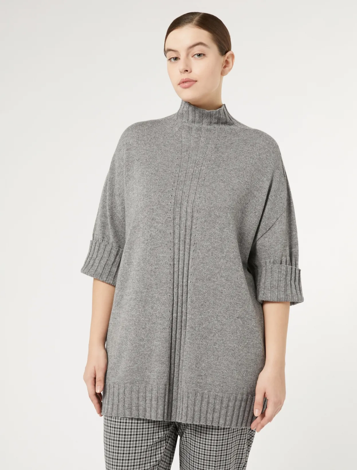 Knitwear | Knitwear | Marina Rinaldi Cashmere-blend sweater MEDIUMGREY