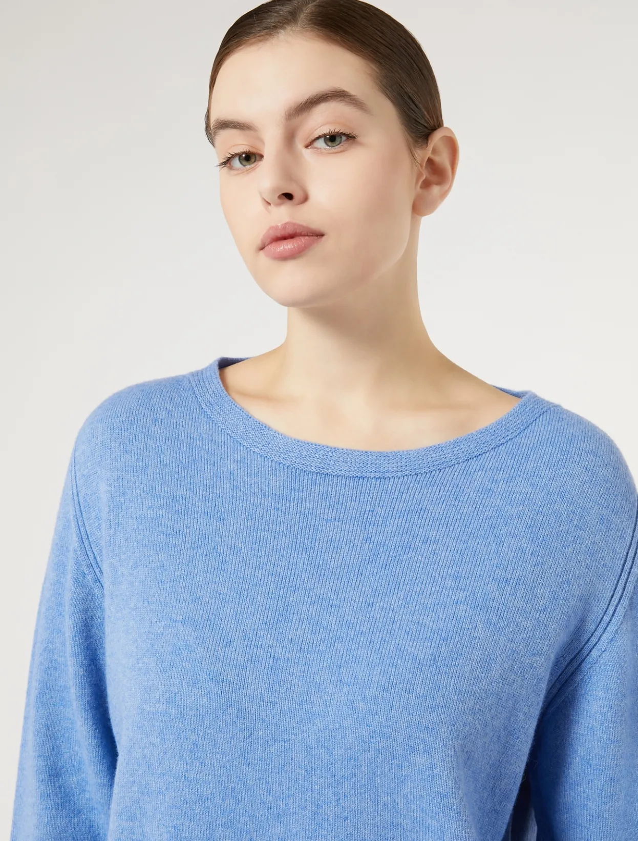 Knitwear | Knitwear | Marina Rinaldi Cashmere-blend sweater NAVY