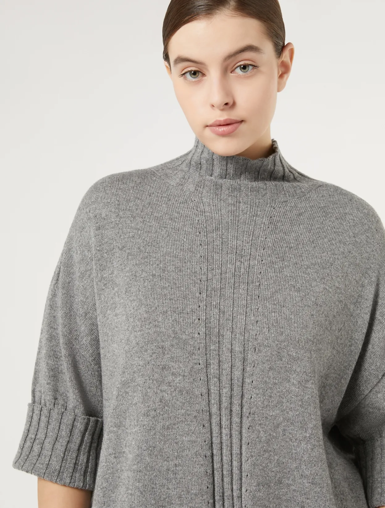 Knitwear | Knitwear | Marina Rinaldi Cashmere-blend sweater MEDIUMGREY