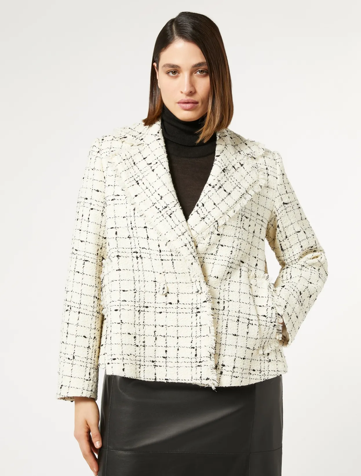 Jacket & Blazers | Jacket & Blazers | Marina Rinaldi Check blazer WHITE