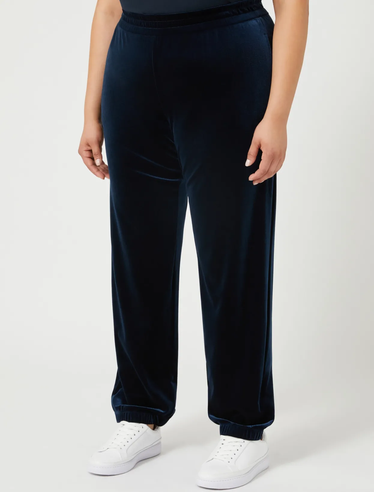 Trousers & Jeans | Trousers & Jeans | Marina Rinaldi Chenille jogging trousers MIDNIGHTBLUE