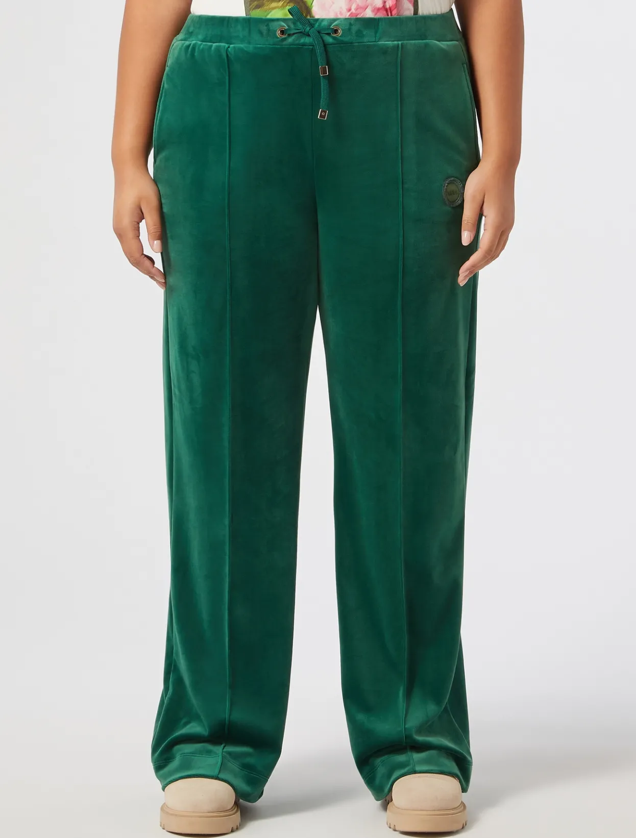 Trousers & Jeans | Trousers & Jeans | Marina Rinaldi Chenille trousers DARKGREEN