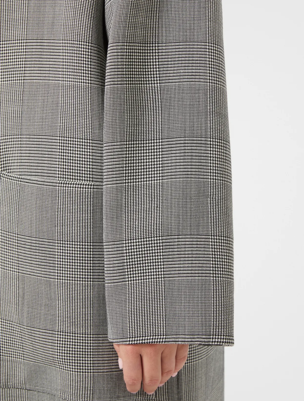 Coats | Coats | Marina Rinaldi Chequered double-faced wool coat BLACKWHITE