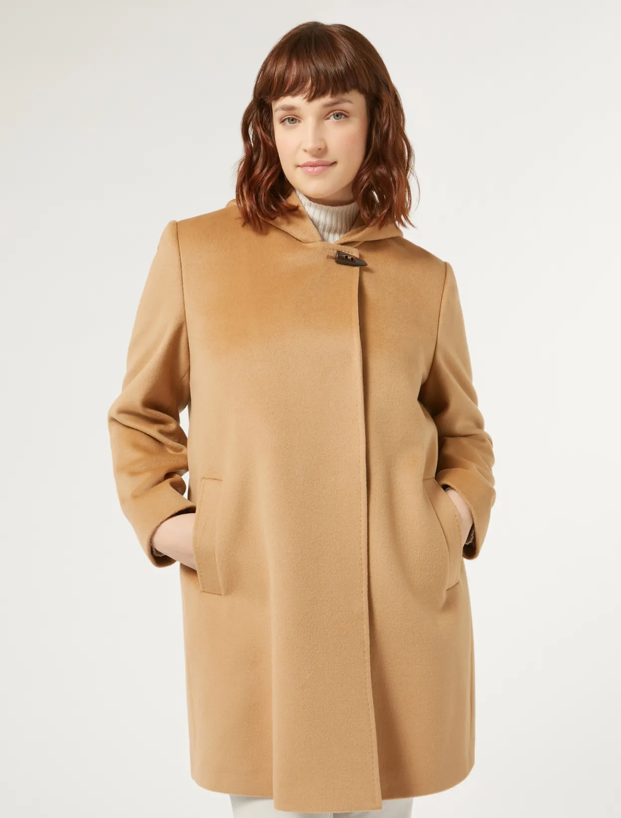 Coats | Coats | Marina Rinaldi Coat in wool drap CAMEL