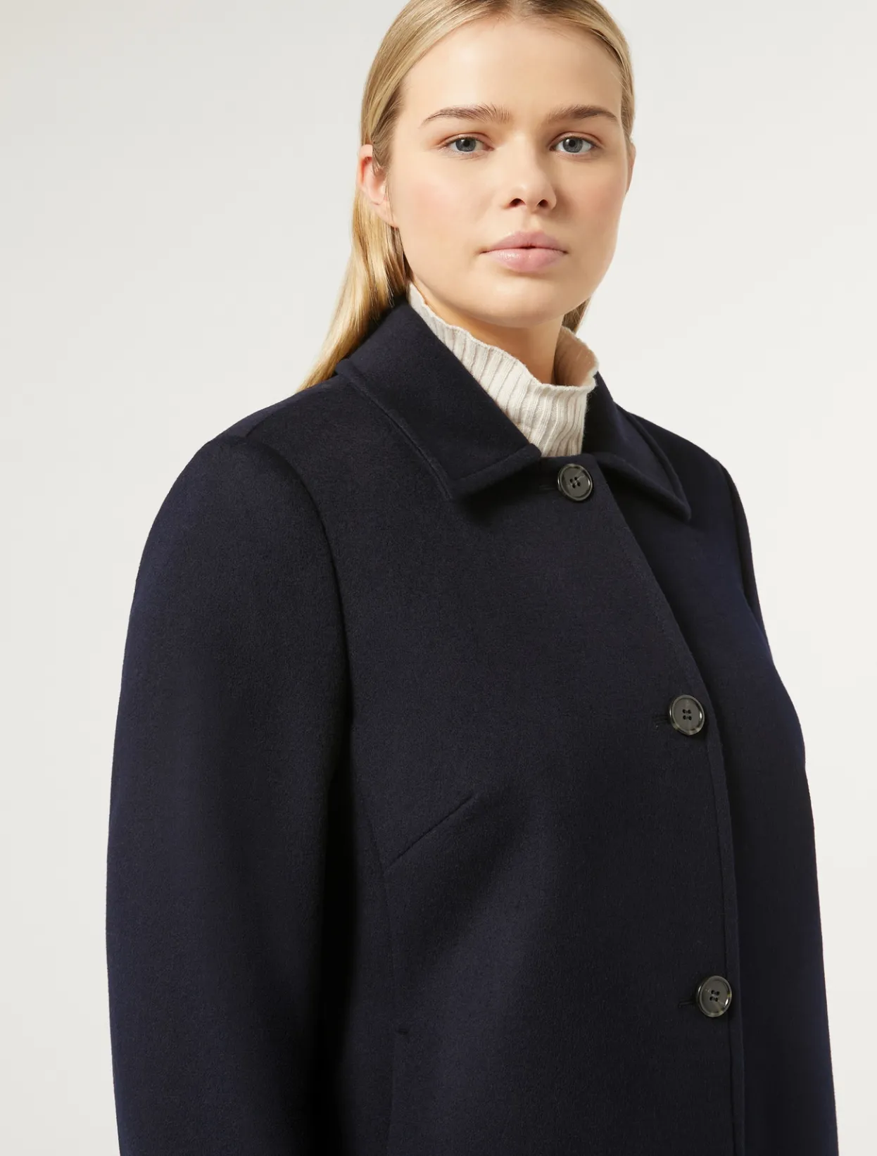 Coats | Coats | Marina Rinaldi Coat in wool drap MIDNIGHTBLUE