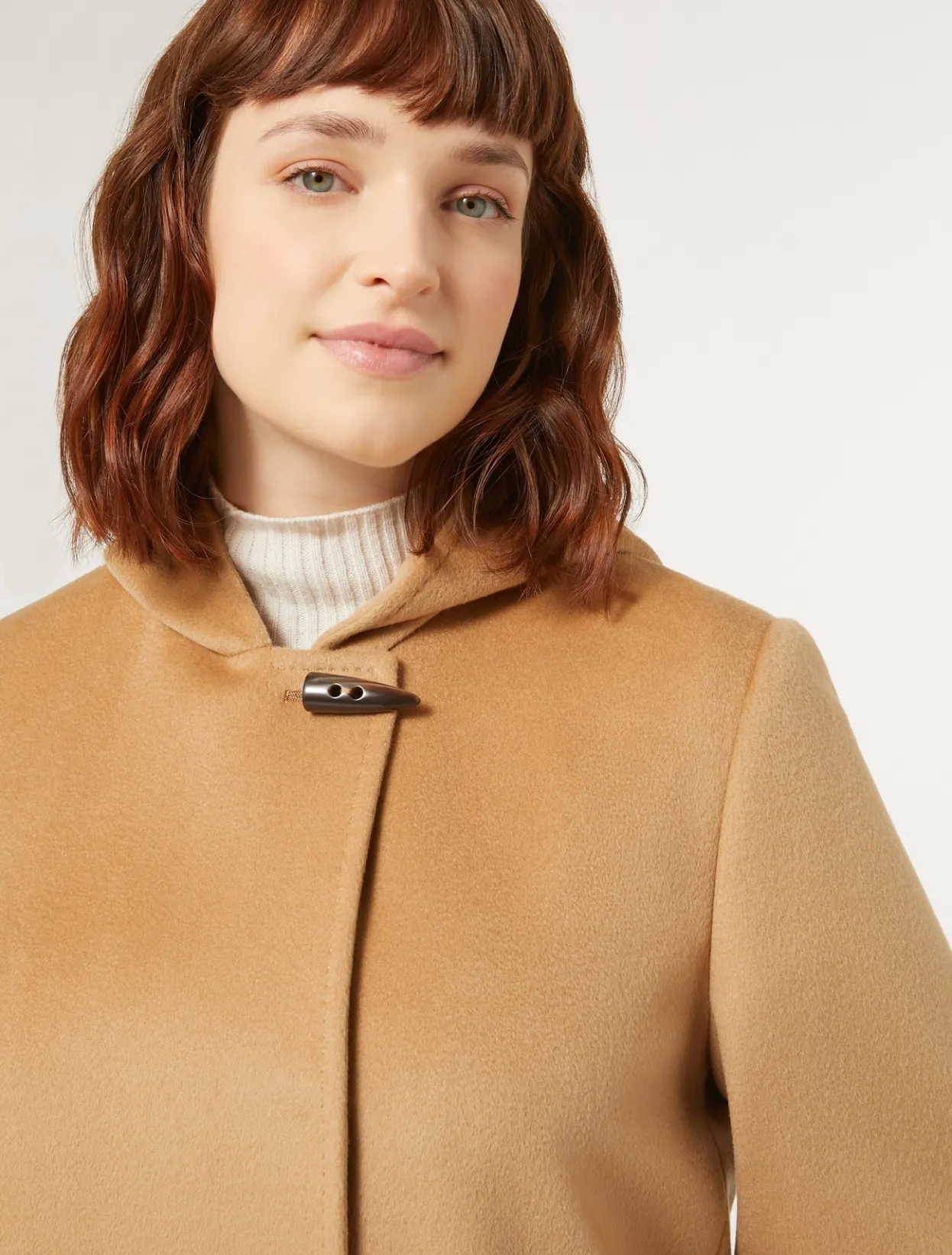 Coats | Coats | Marina Rinaldi Coat in wool drap CAMEL