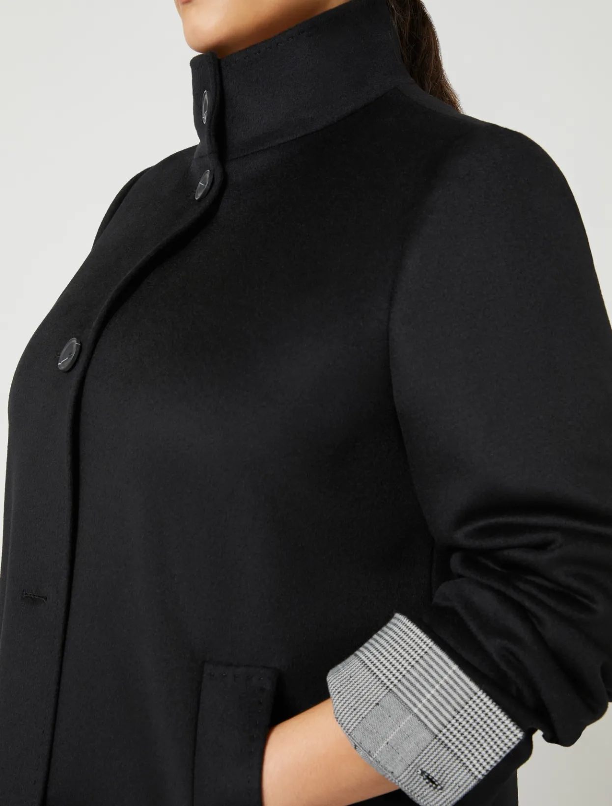 Coats | Coats | Marina Rinaldi Coat in wool drap BLACK