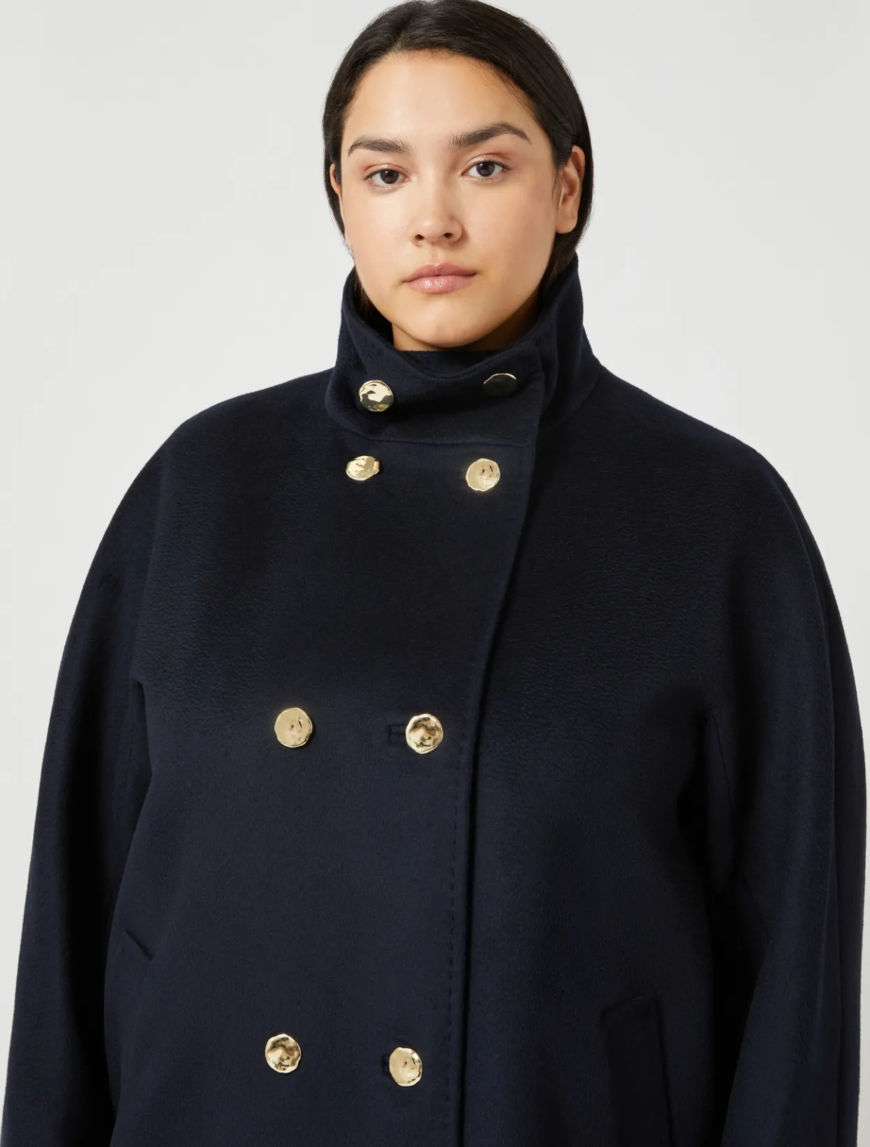 Coats | Coats | Marina Rinaldi Coat in wool drap MIDNIGHTBLUE