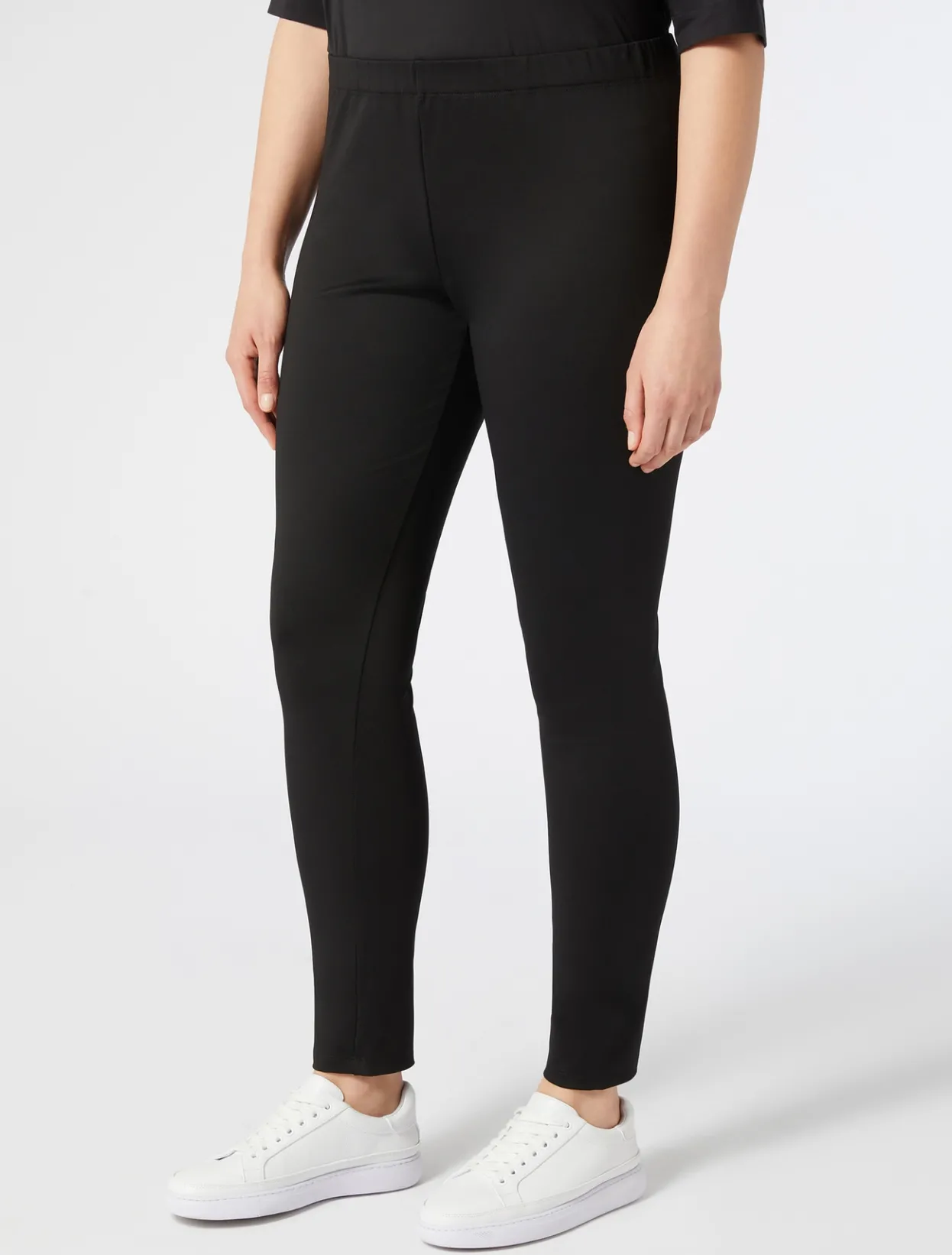 Trousers & Jeans | Trousers & Jeans | Marina Rinaldi Compact jersey leggings BLACK