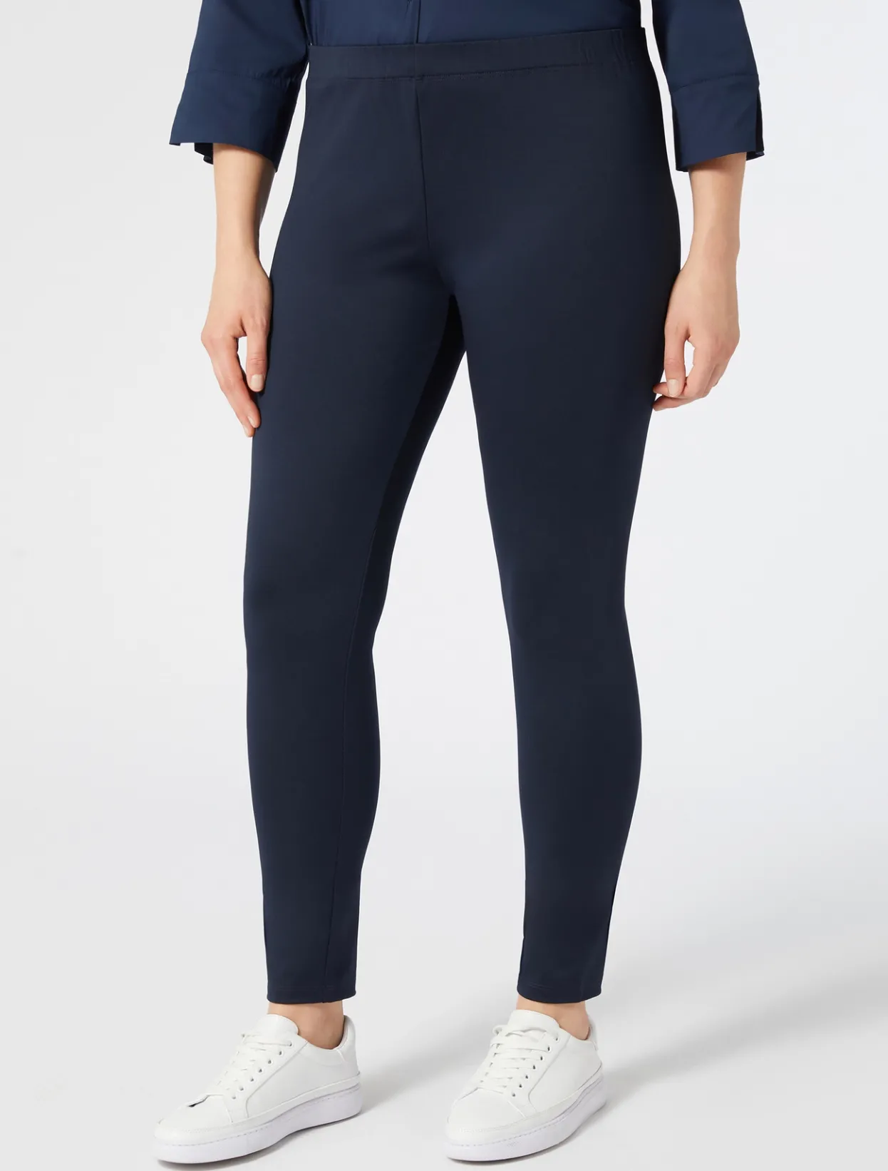 Trousers & Jeans | Trousers & Jeans | Marina Rinaldi Compact jersey leggings MIDNIGHTBLUE