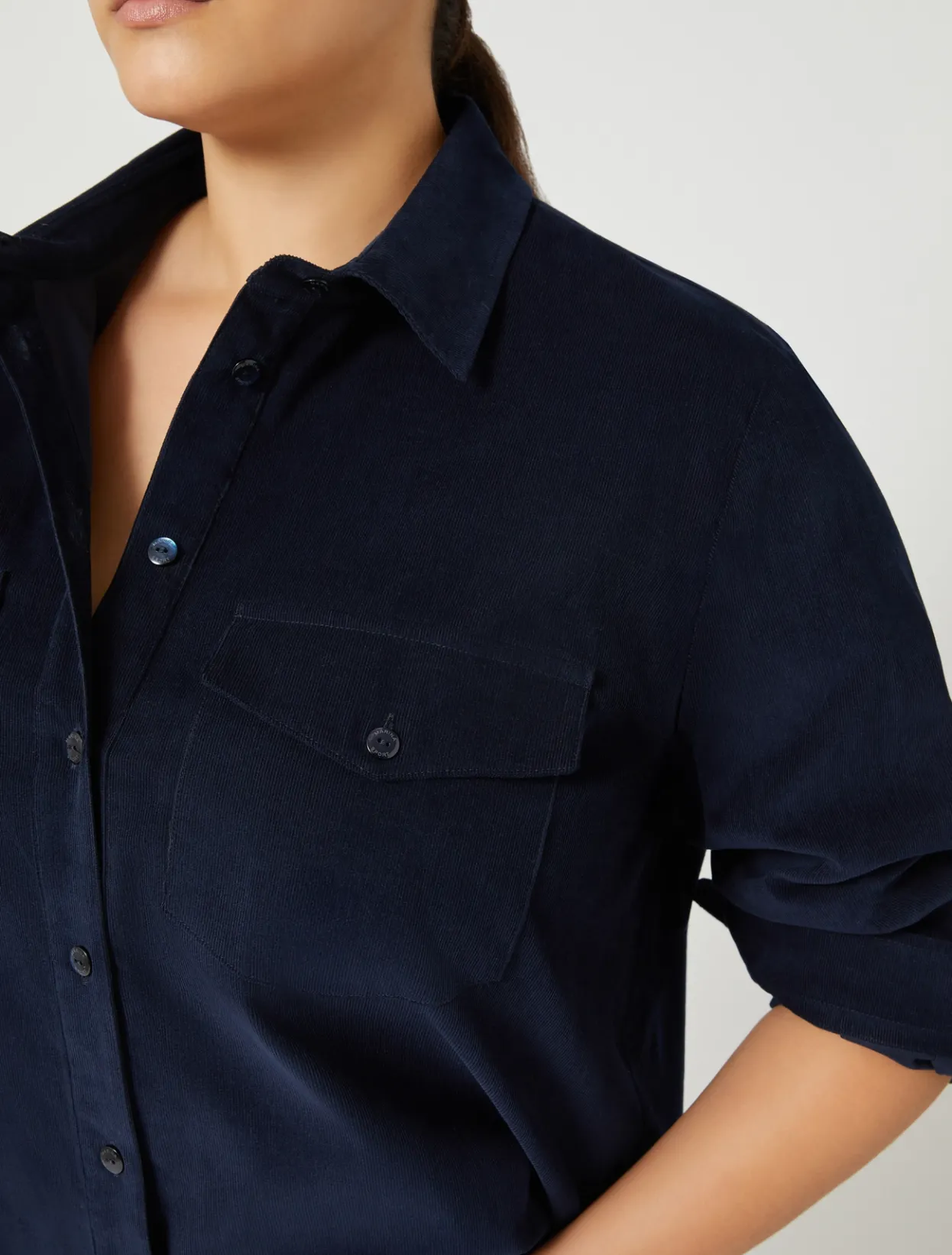 Blouses & Shirts | Blouses & Shirts | Marina Rinaldi Corduroy shirt NAVY