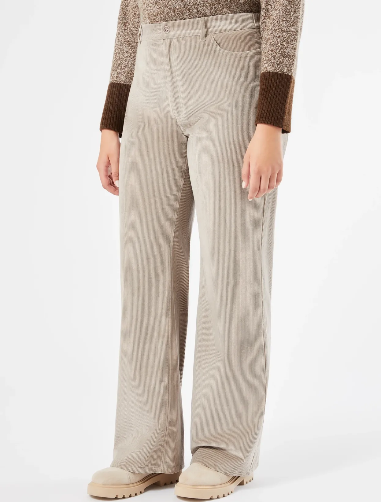 Trousers & Jeans | Trousers & Jeans | Marina Rinaldi Corduroy trousers TURTLEDOVE